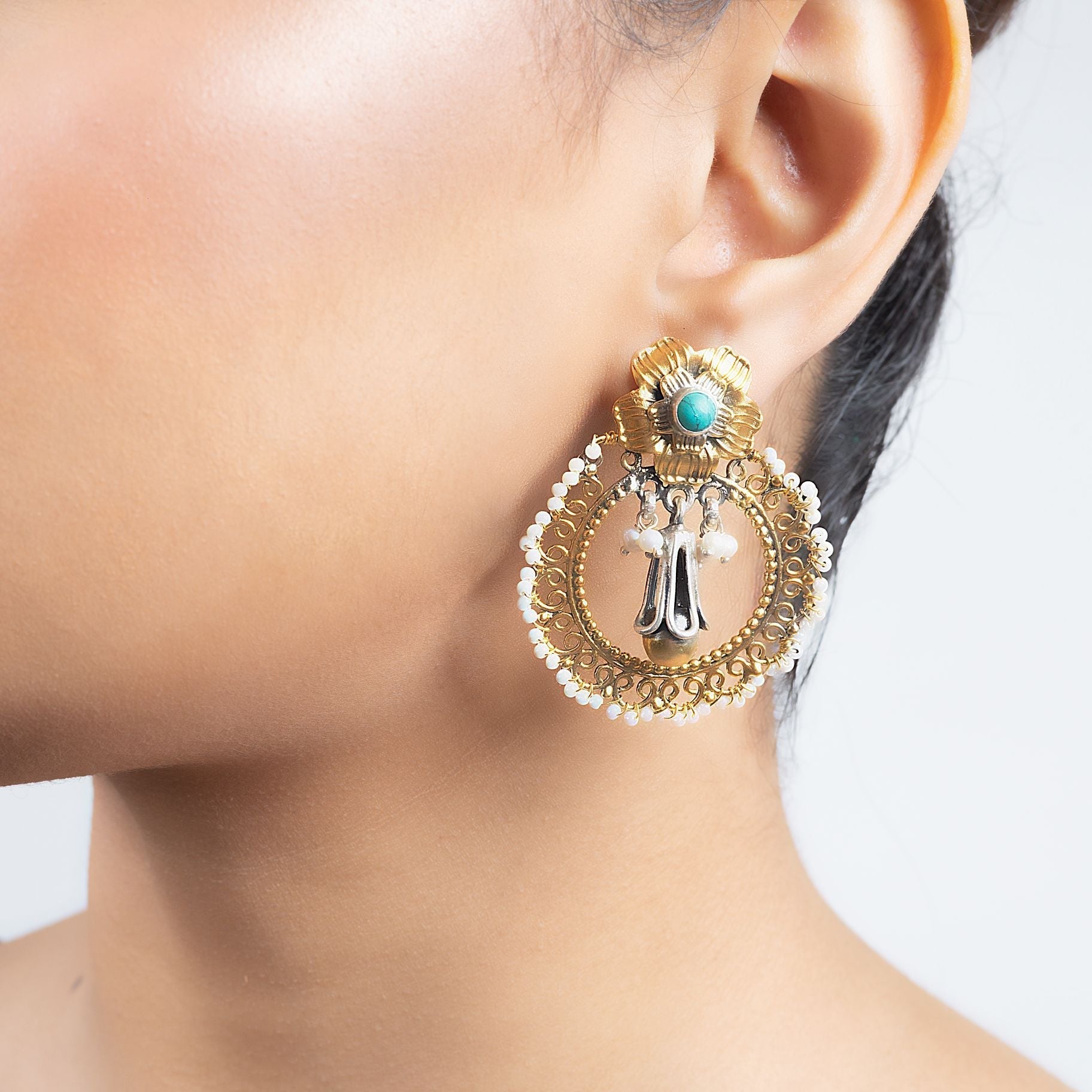 Oceanic Silver Drops Earrings silverhousebyrj