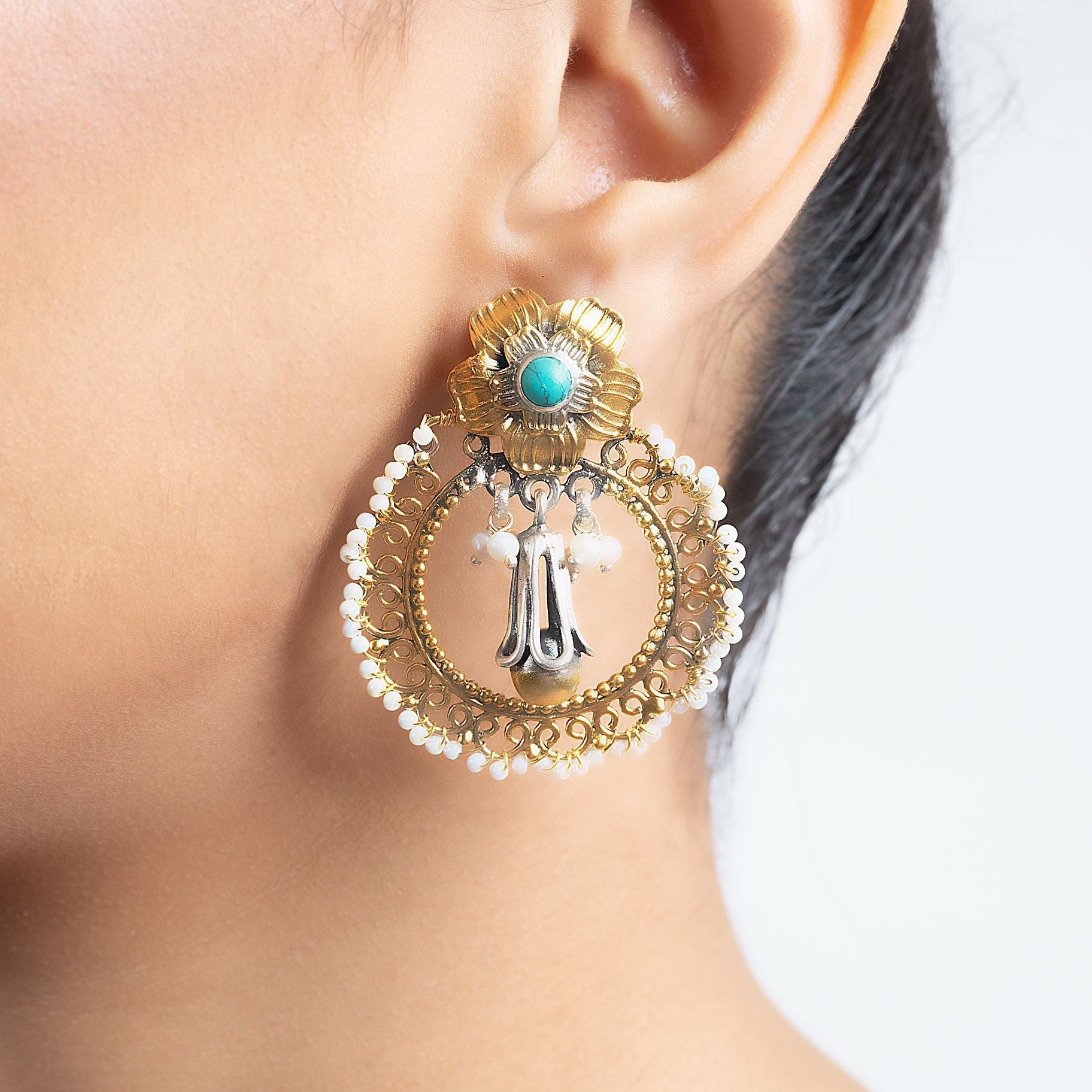 Oceanic Silver Drops Earrings silverhousebyrj