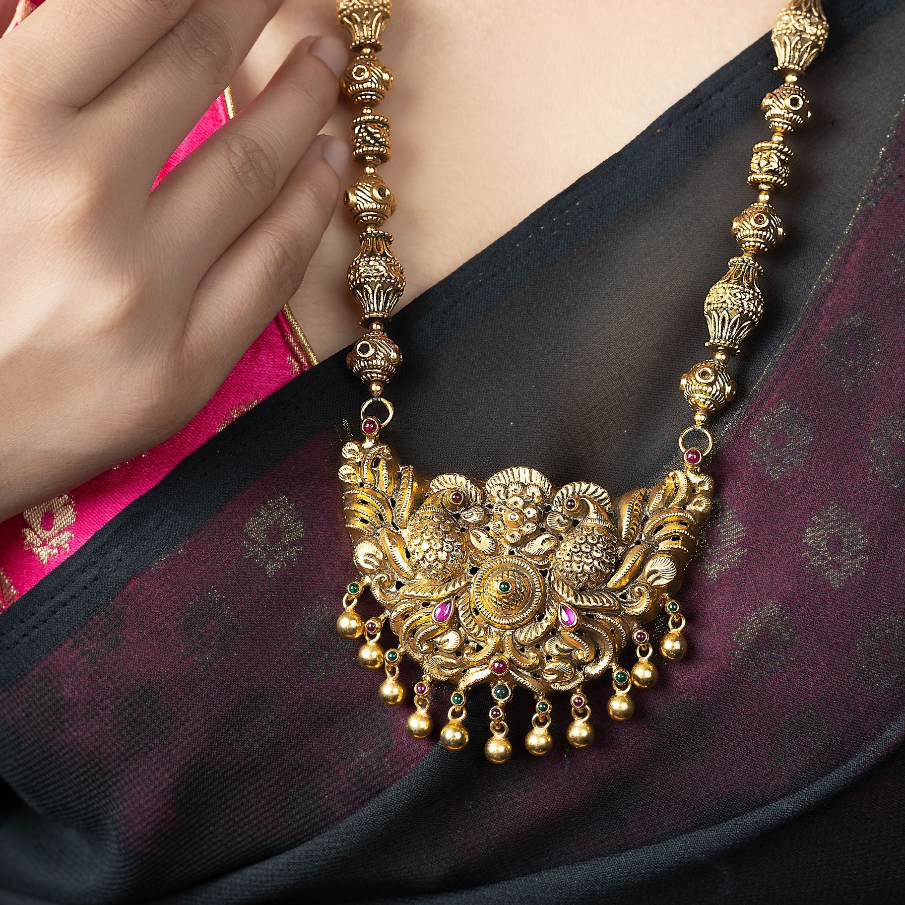Rajwada Mayur Necklace silverhousebyrj
