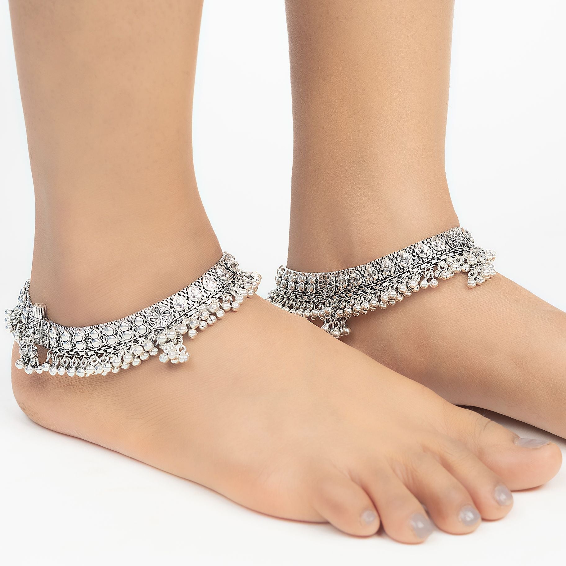Shahi Ghungroo Paazeb Anklet silverhousebyrj