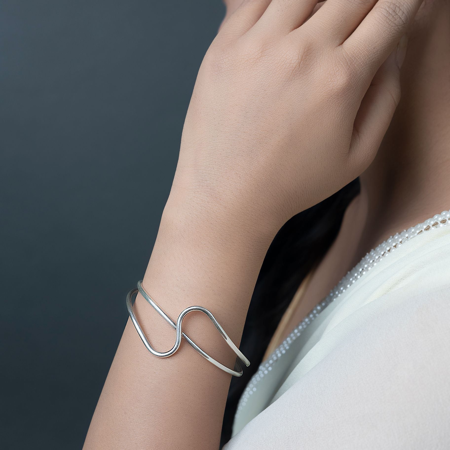 Sleek Silver Delight Bangle silverhousebyrj