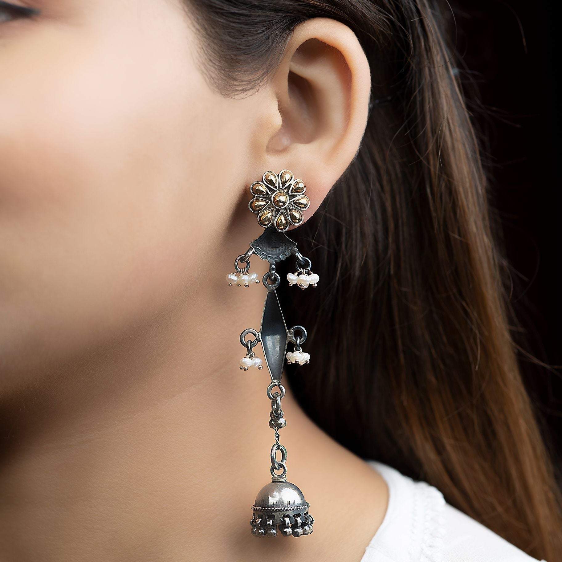 Sterling Long Swirl Earrings silverhousebyrj