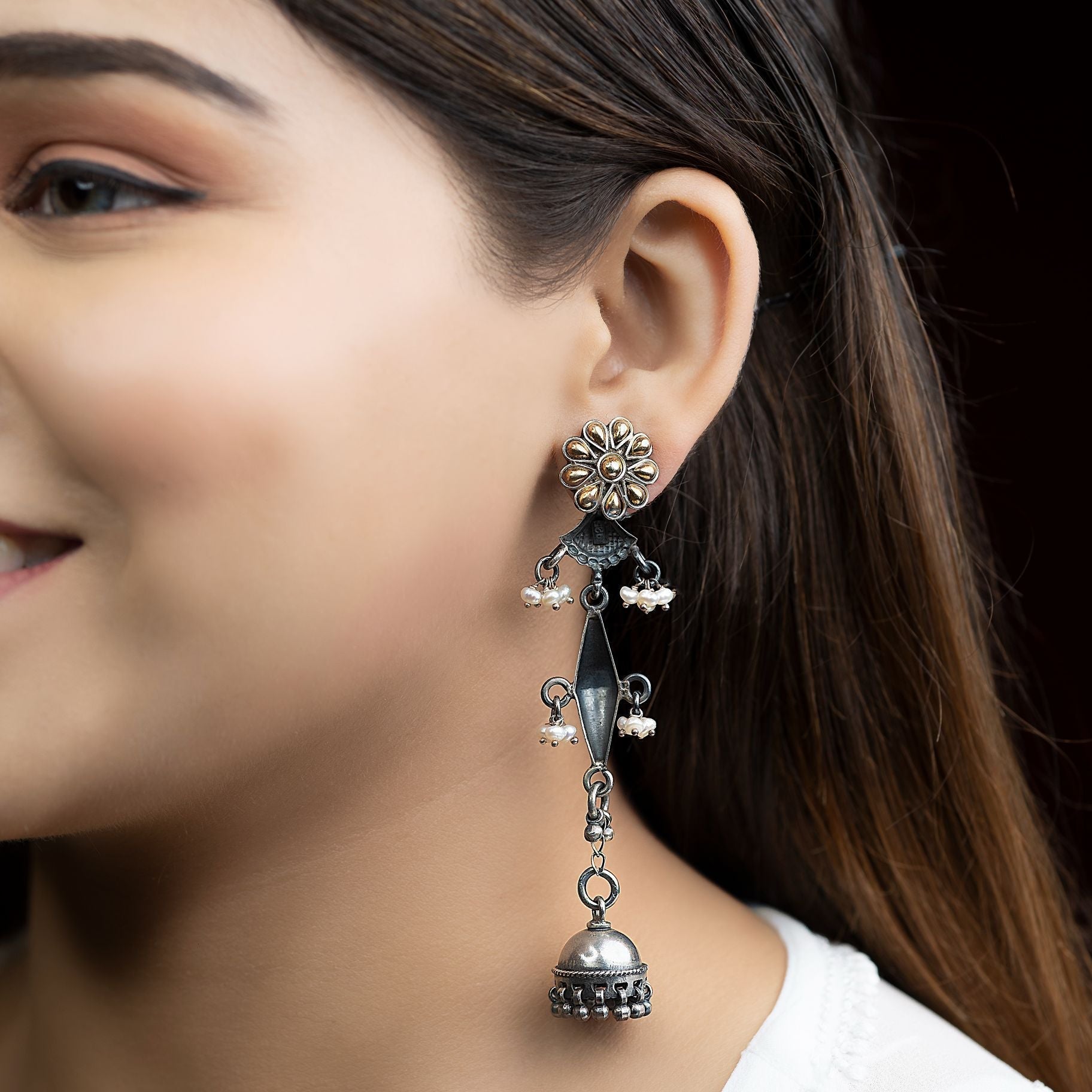 Sterling Long Swirl Earrings silverhousebyrj