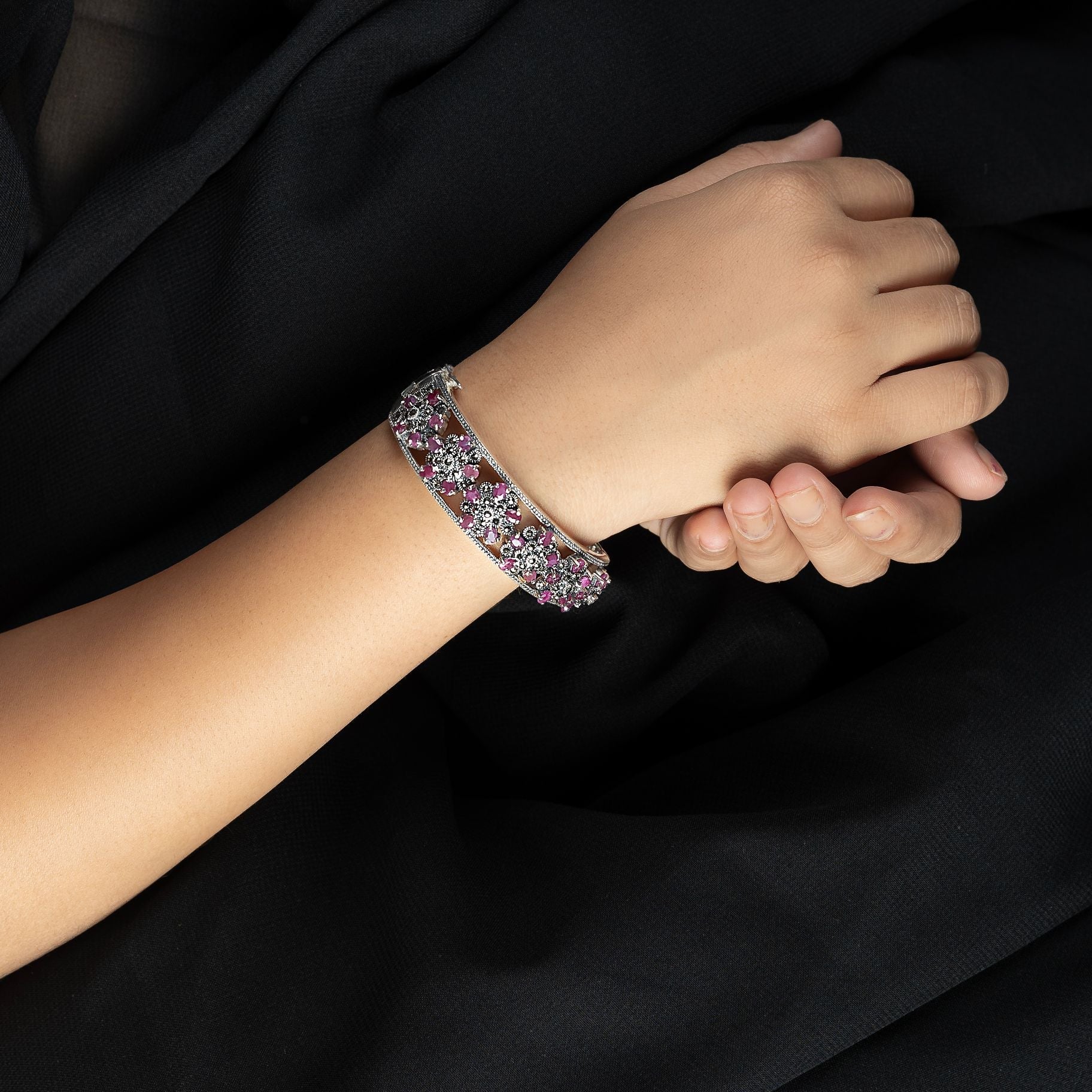 Stone Studded Stunning Kada silverhousebyrj