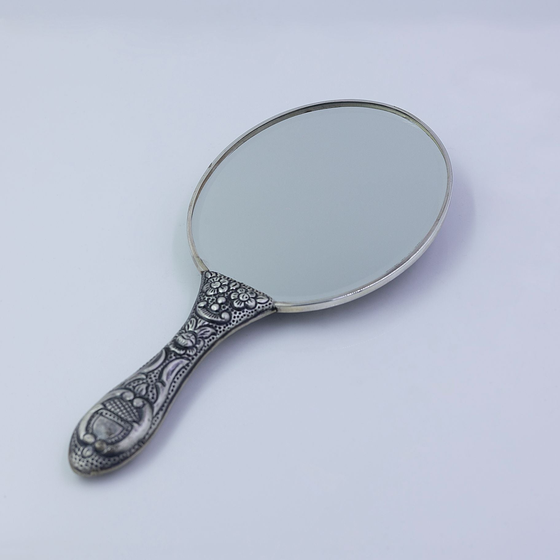 Stone Studded Vintage Silver Mirror silverhousebyrj