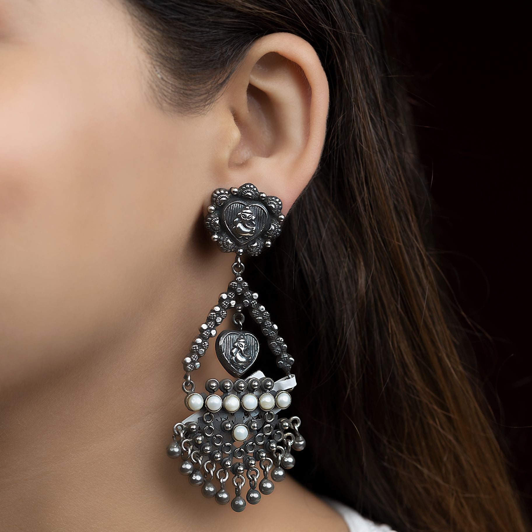 Symmetrical Antique Dangler Earrings silverhousebyrj