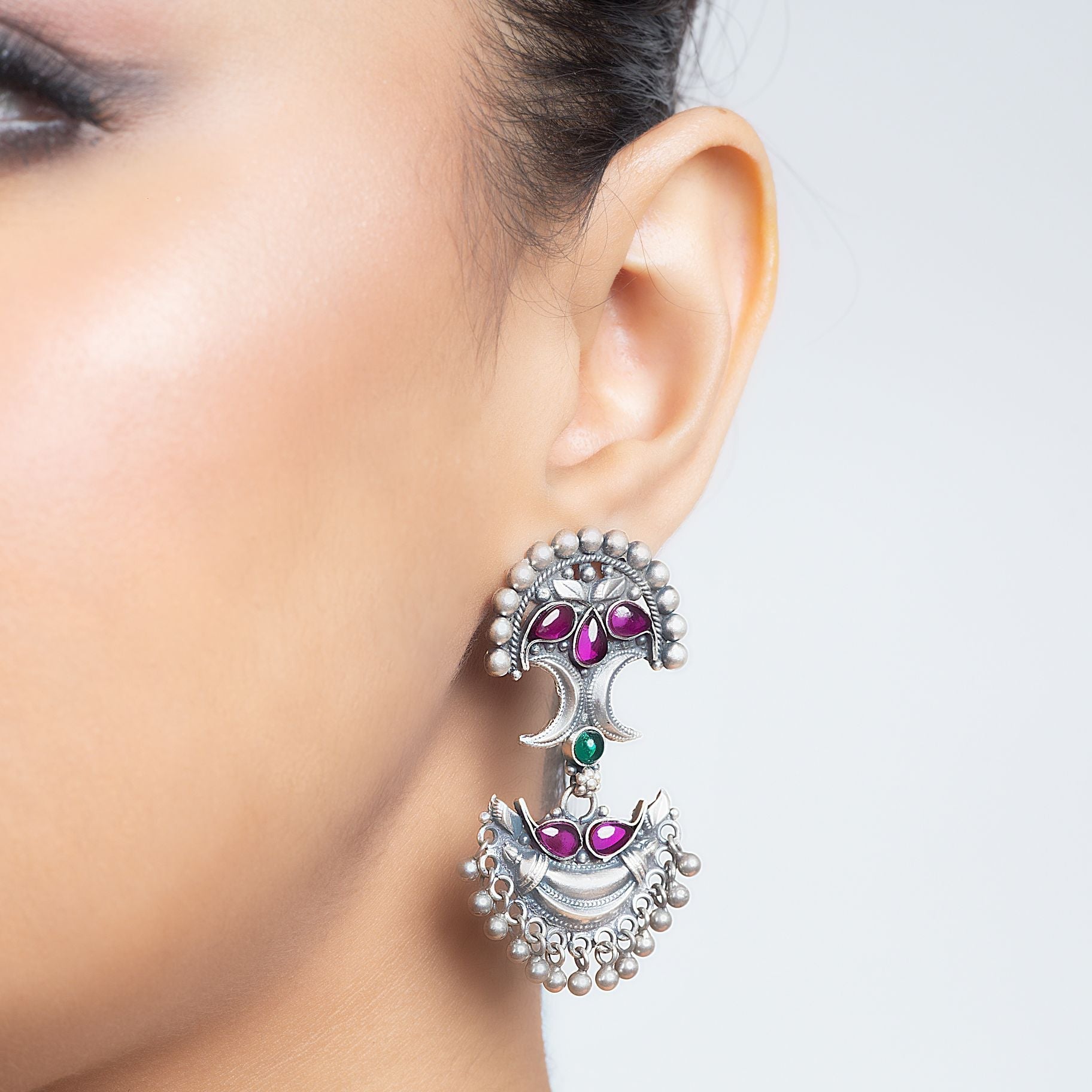Symmetrical Silver Hoop Earrings silverhousebyrj