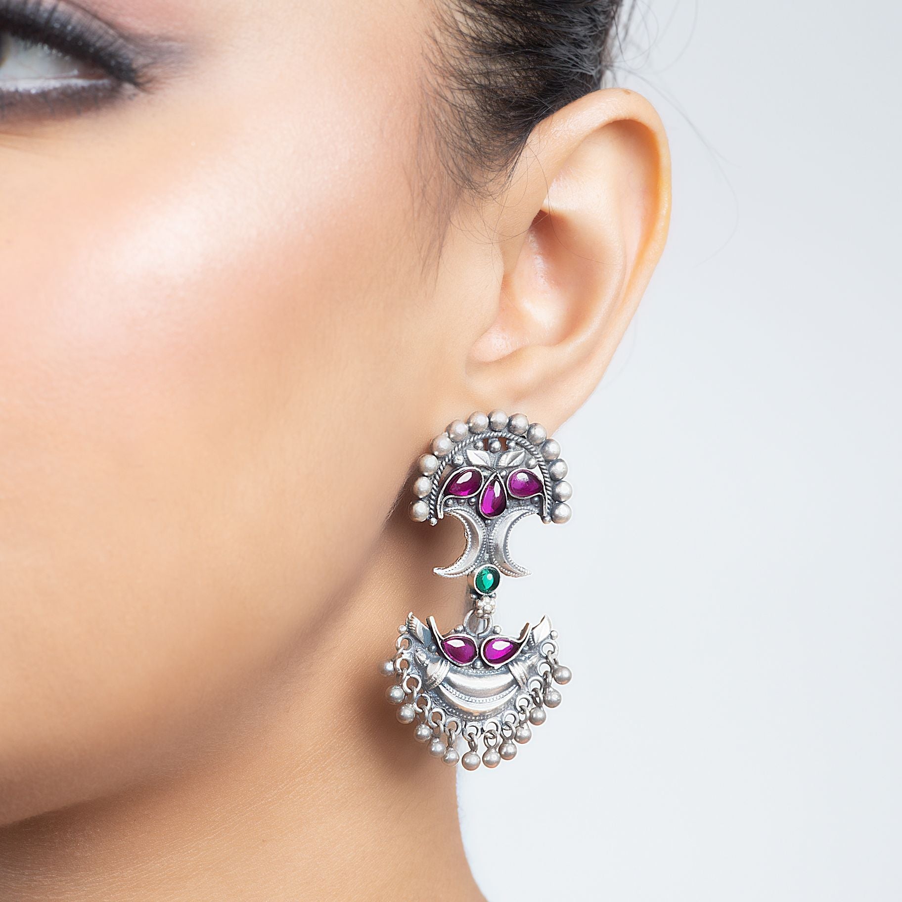 Symmetrical Silver Hoop Earrings silverhousebyrj