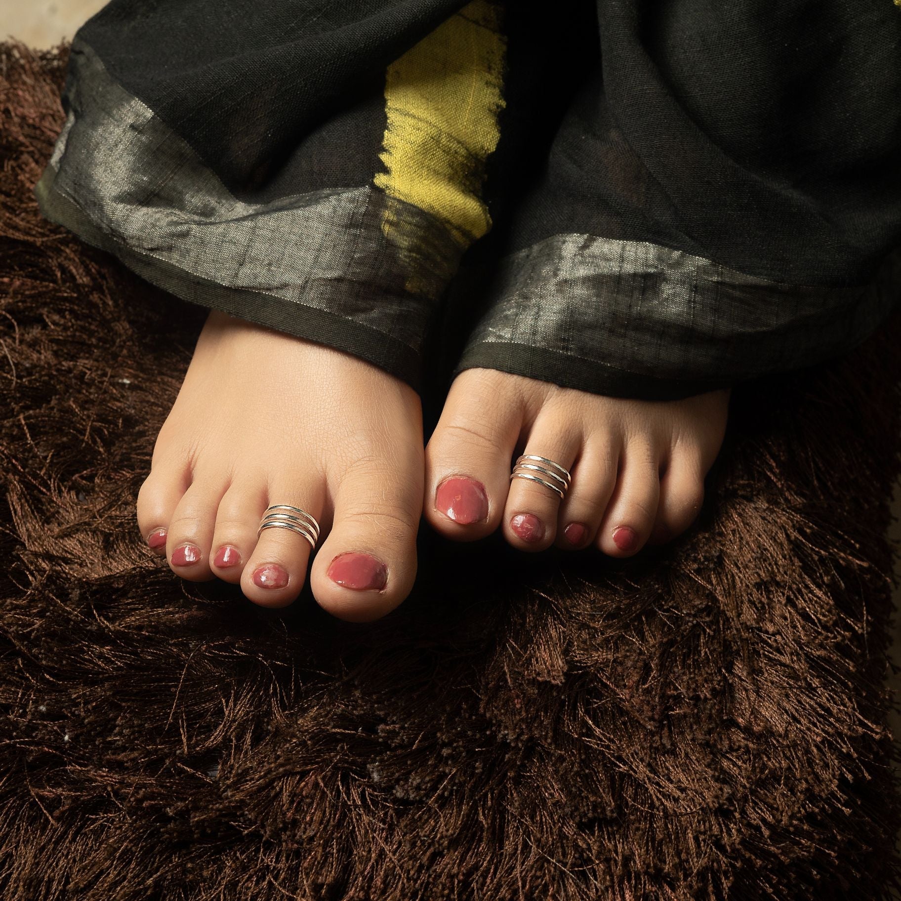 Tri-Layered Toe Ring silverhousebyrj