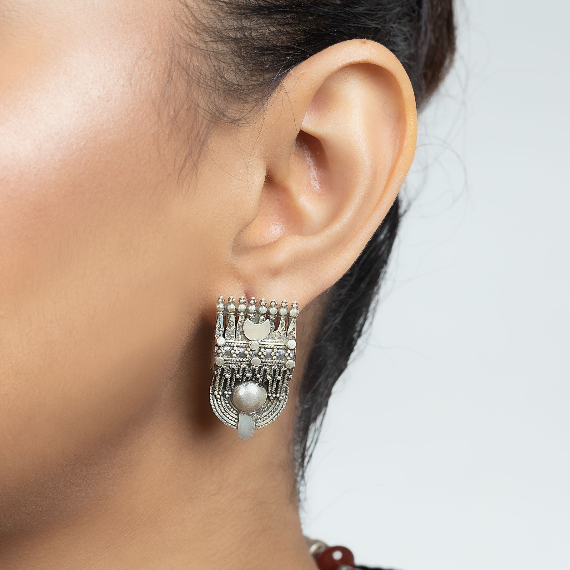 Tribal Classic Stone Necklace and Earring Set silverhousebyrj