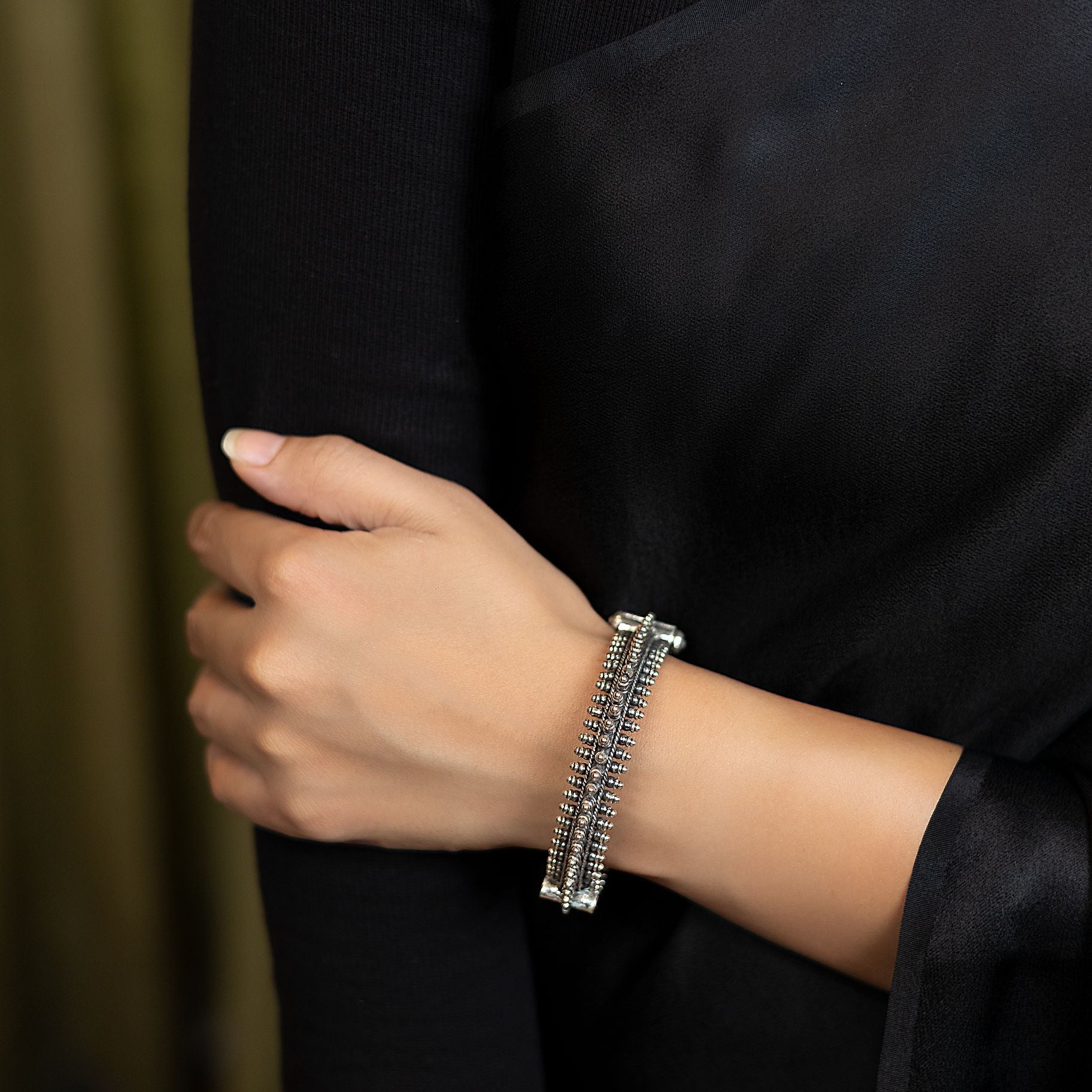 Tribal Engraved Designer Kada silverhousebyrj