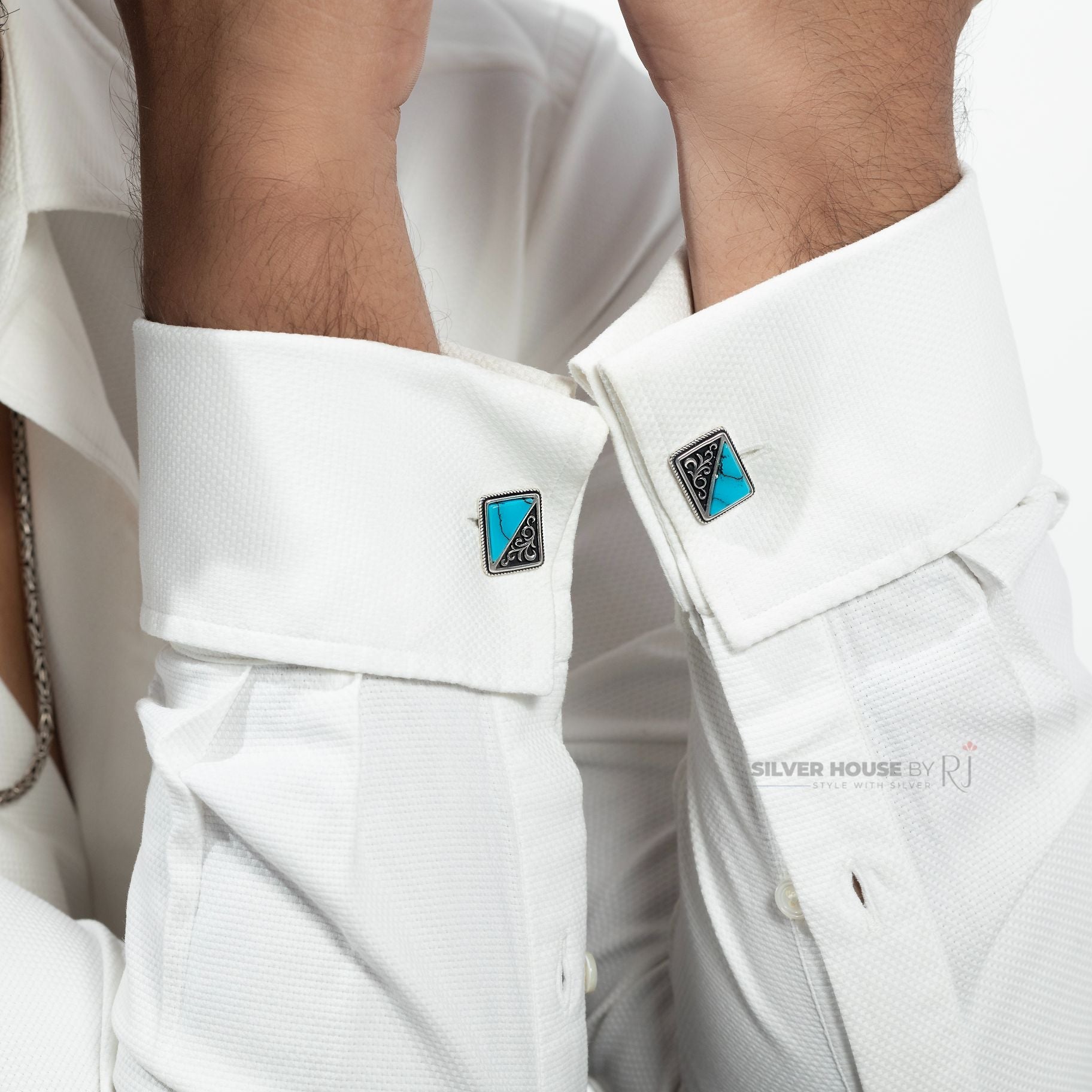 Vintage Firoza Cufflinks silverhousebyrj