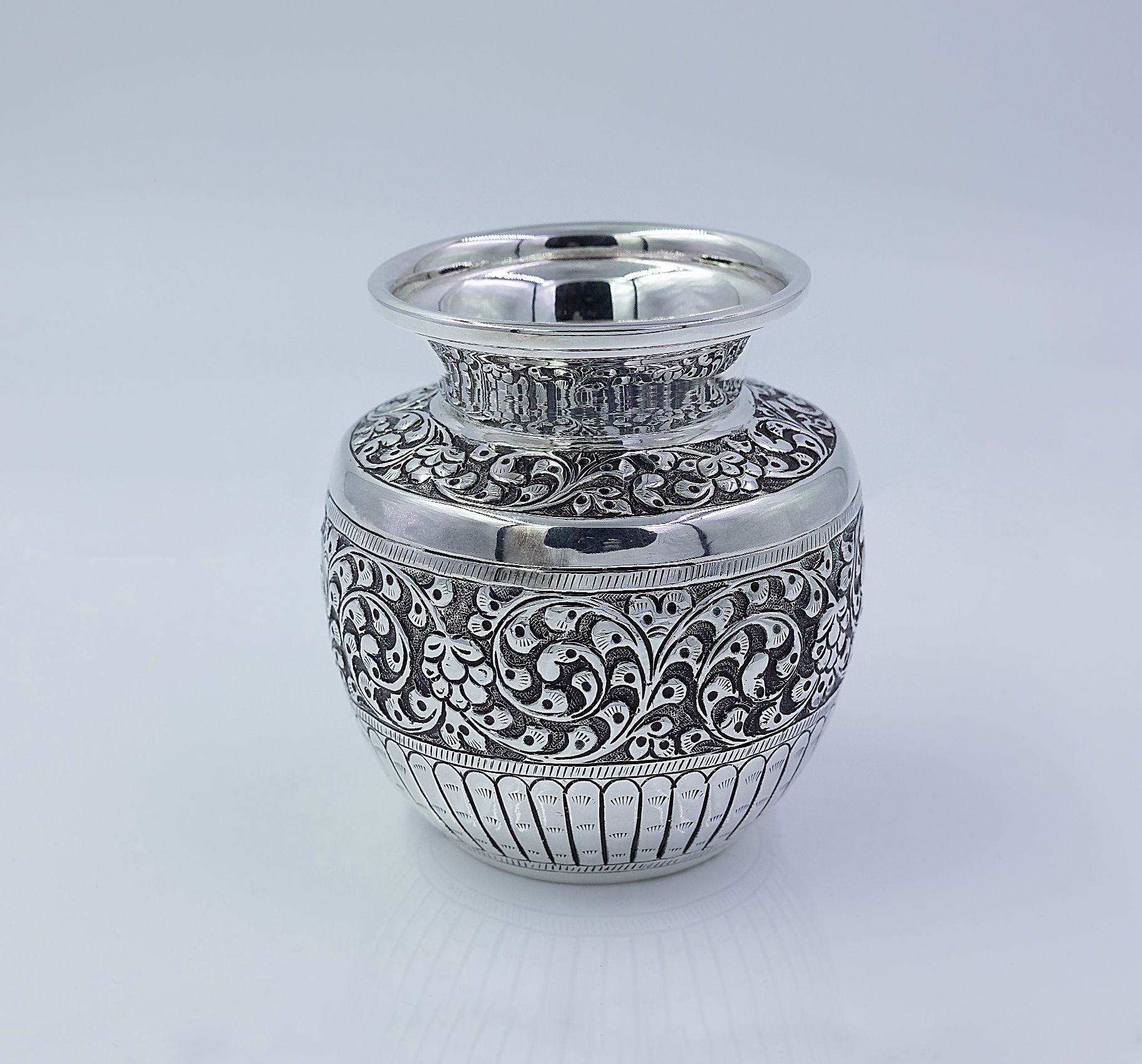 Vintage Silver Carved Lota silverhousebyrj