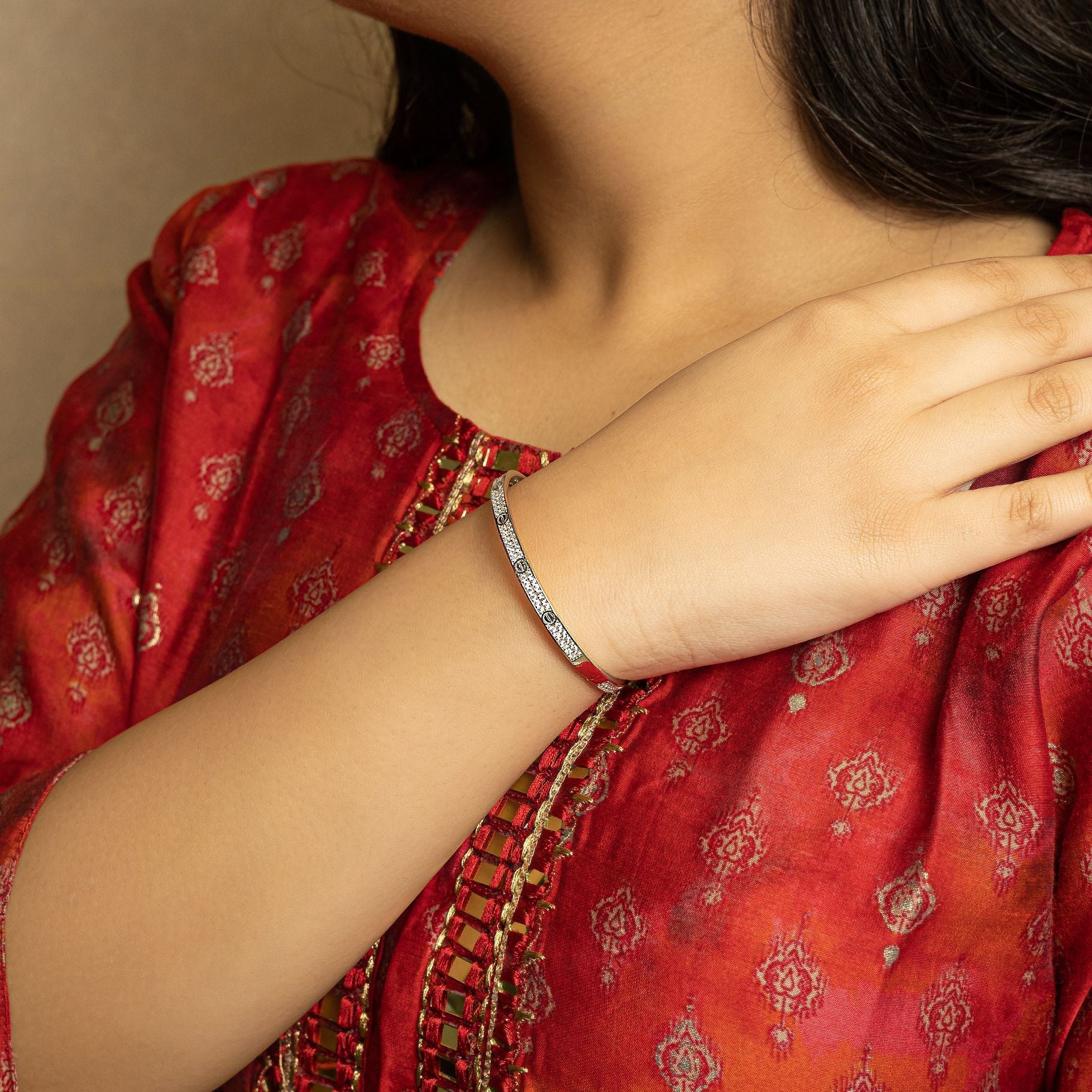 Winsome Asscher cut Bangle silverhousebyrj