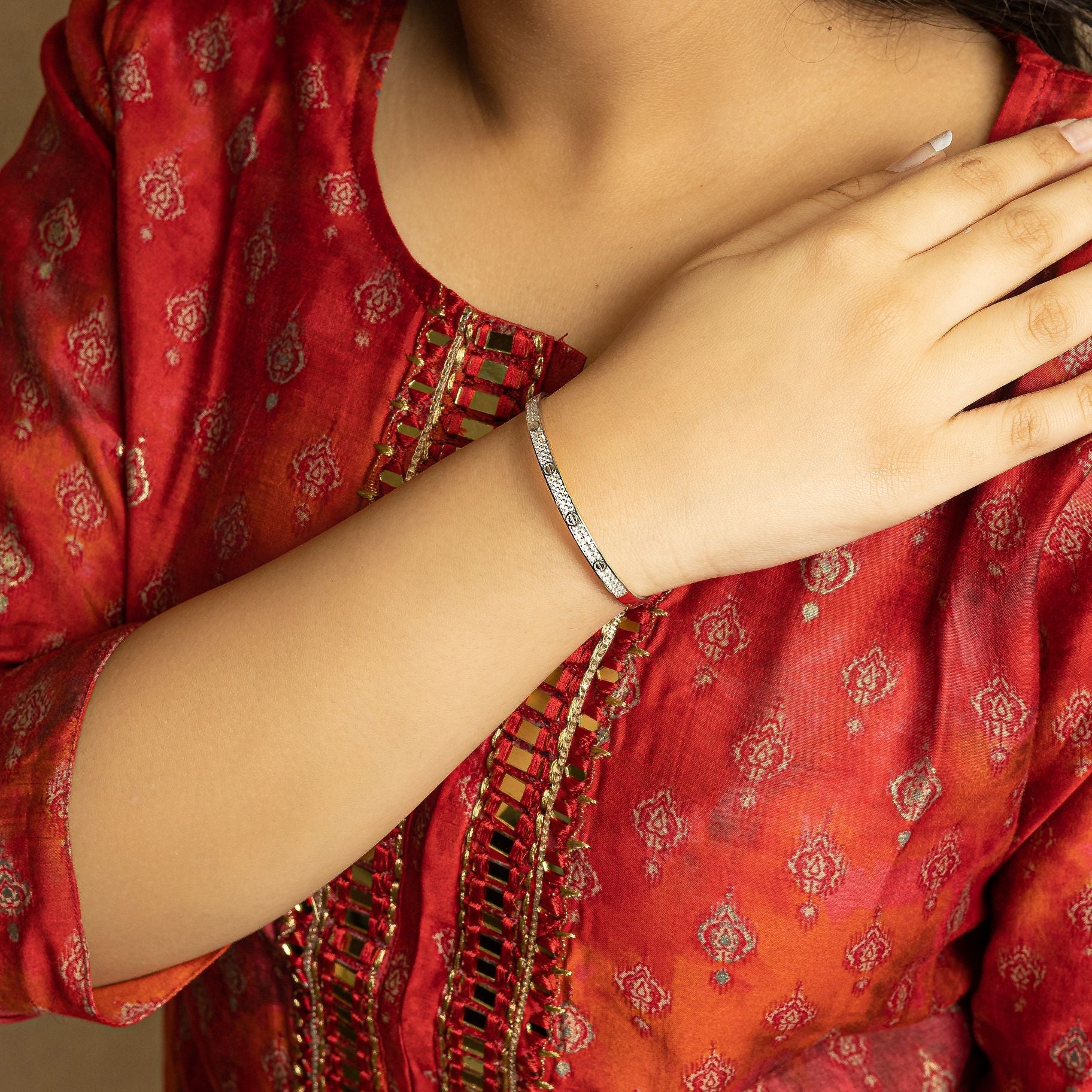Winsome Asscher cut Bangle silverhousebyrj