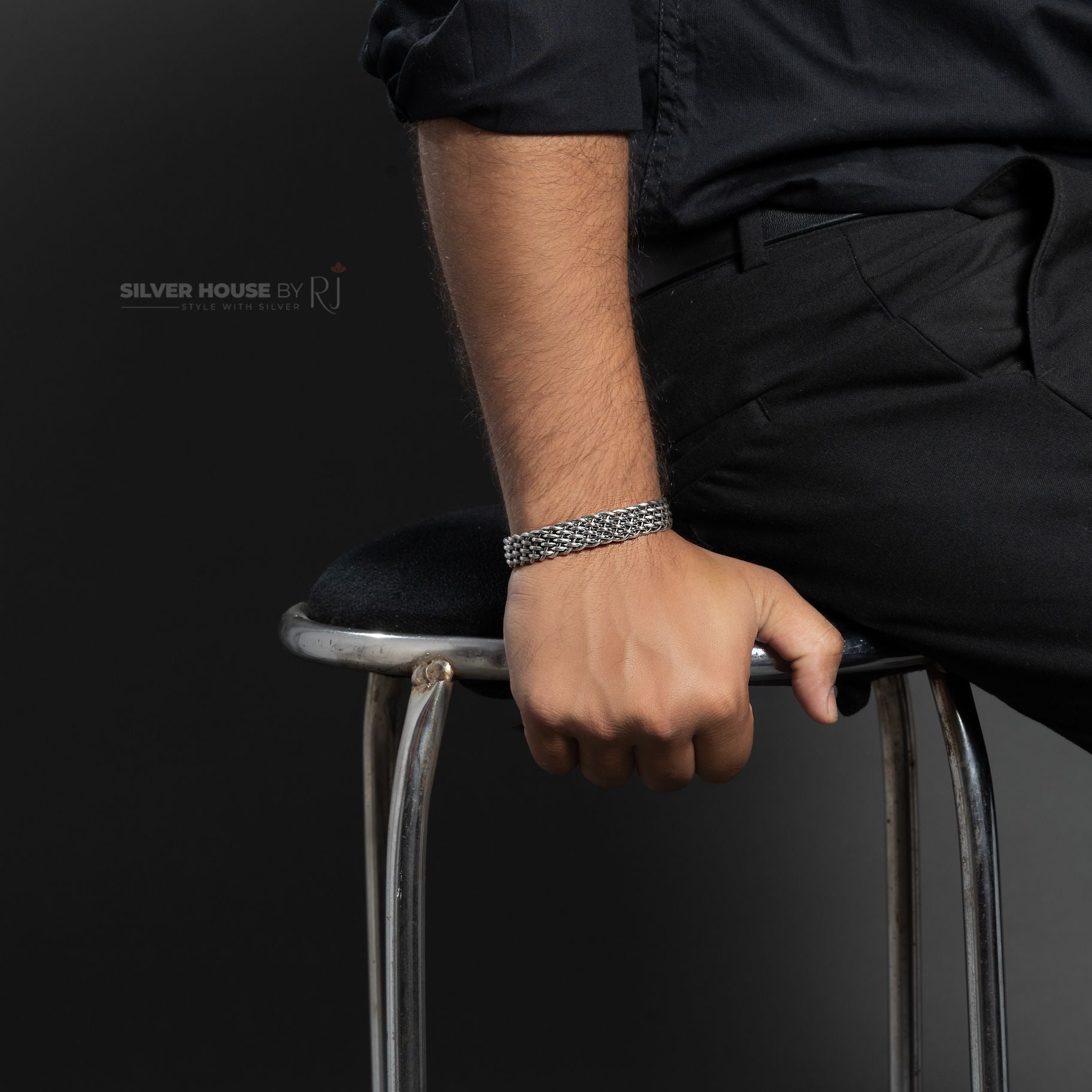 Woven Italian Kada silverhousebyrj