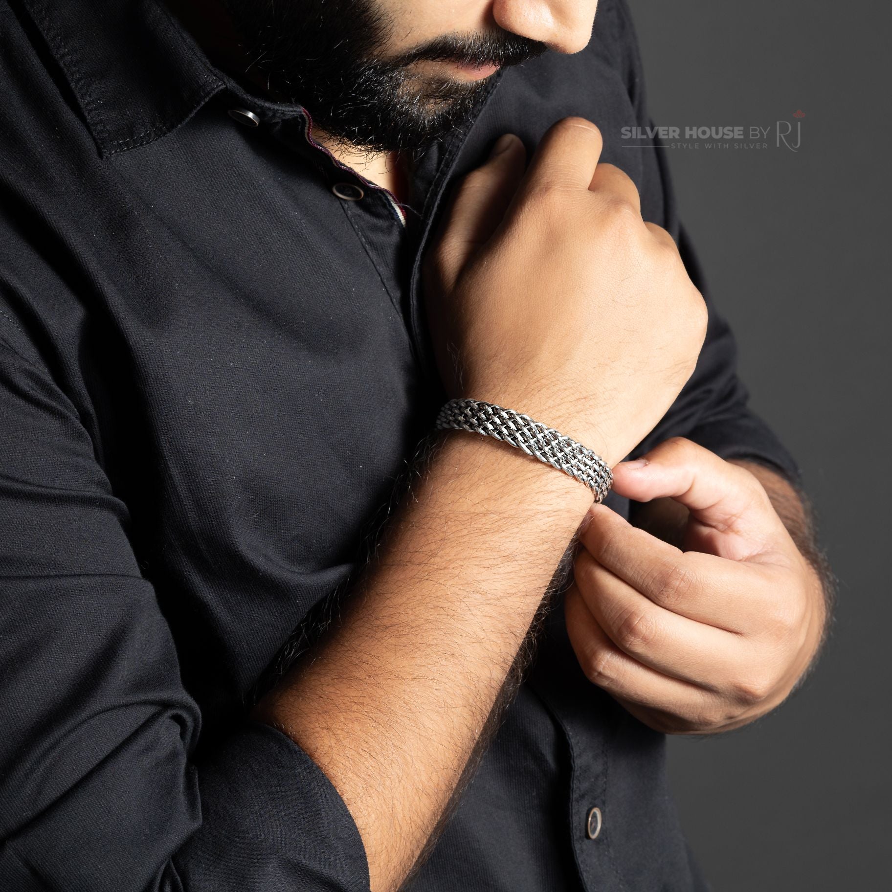 Woven Italian Kada silverhousebyrj