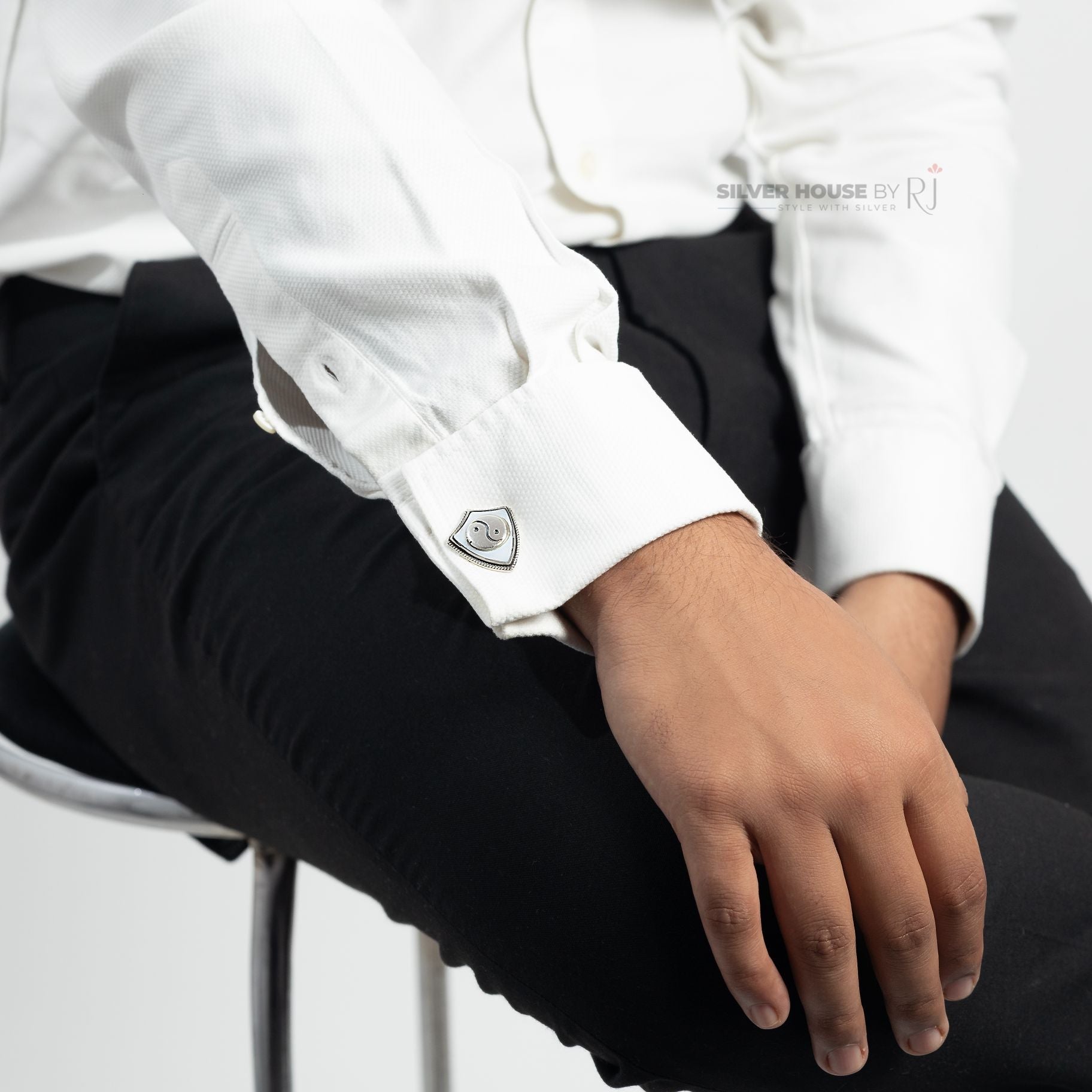 Yin Yang Charm Cufflinks silverhousebyrj