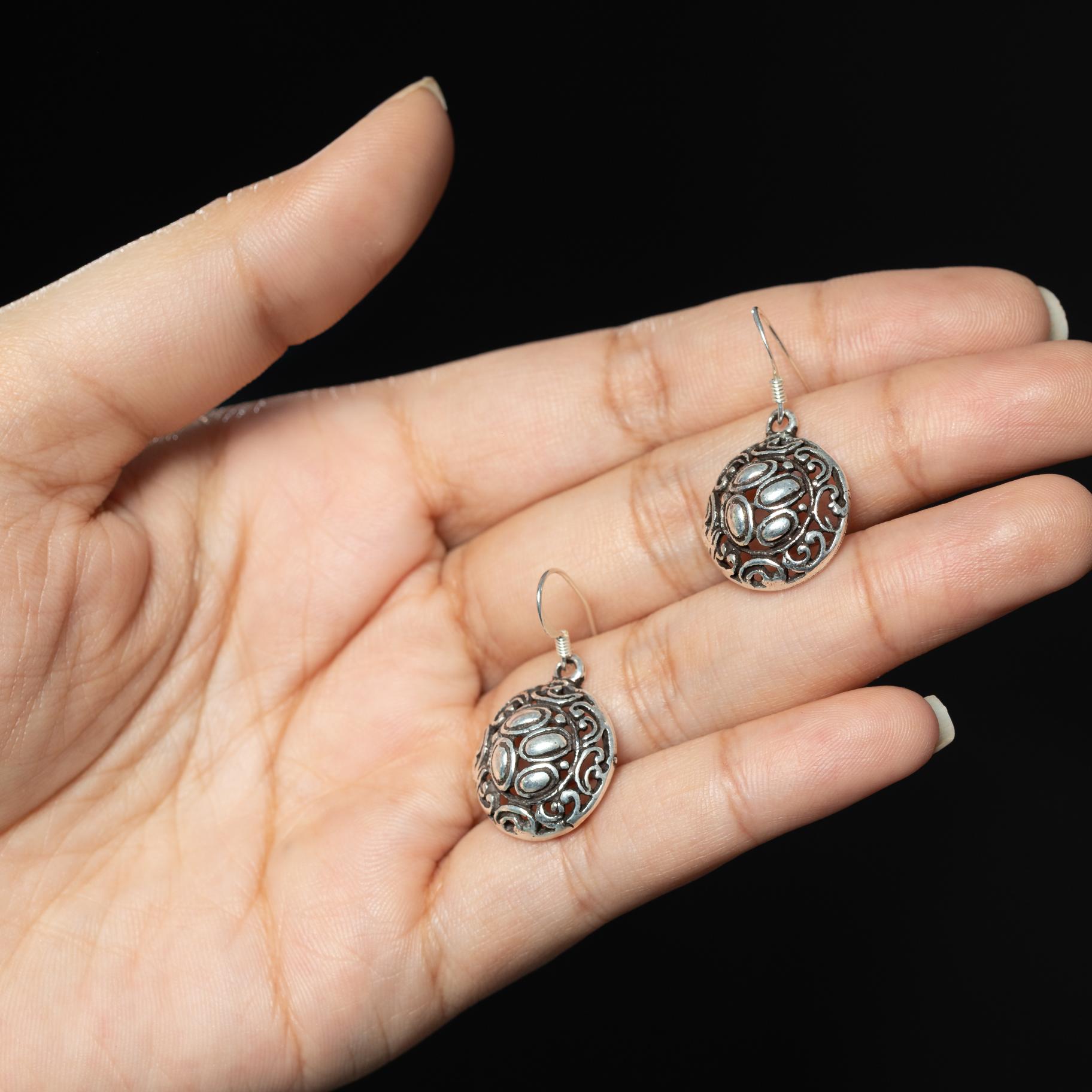 Italian  Disk Earring