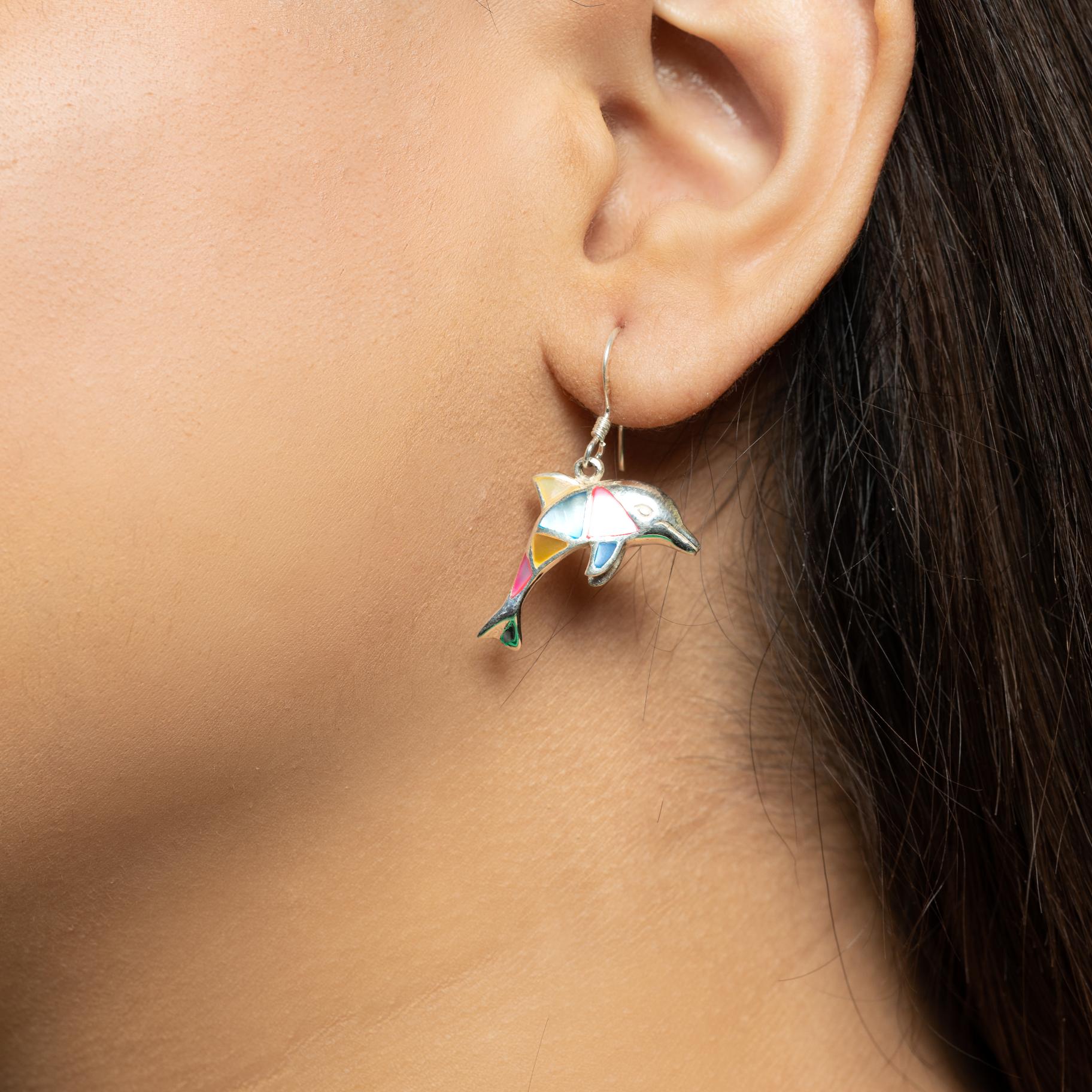 Dolphin Loop Italian Earring