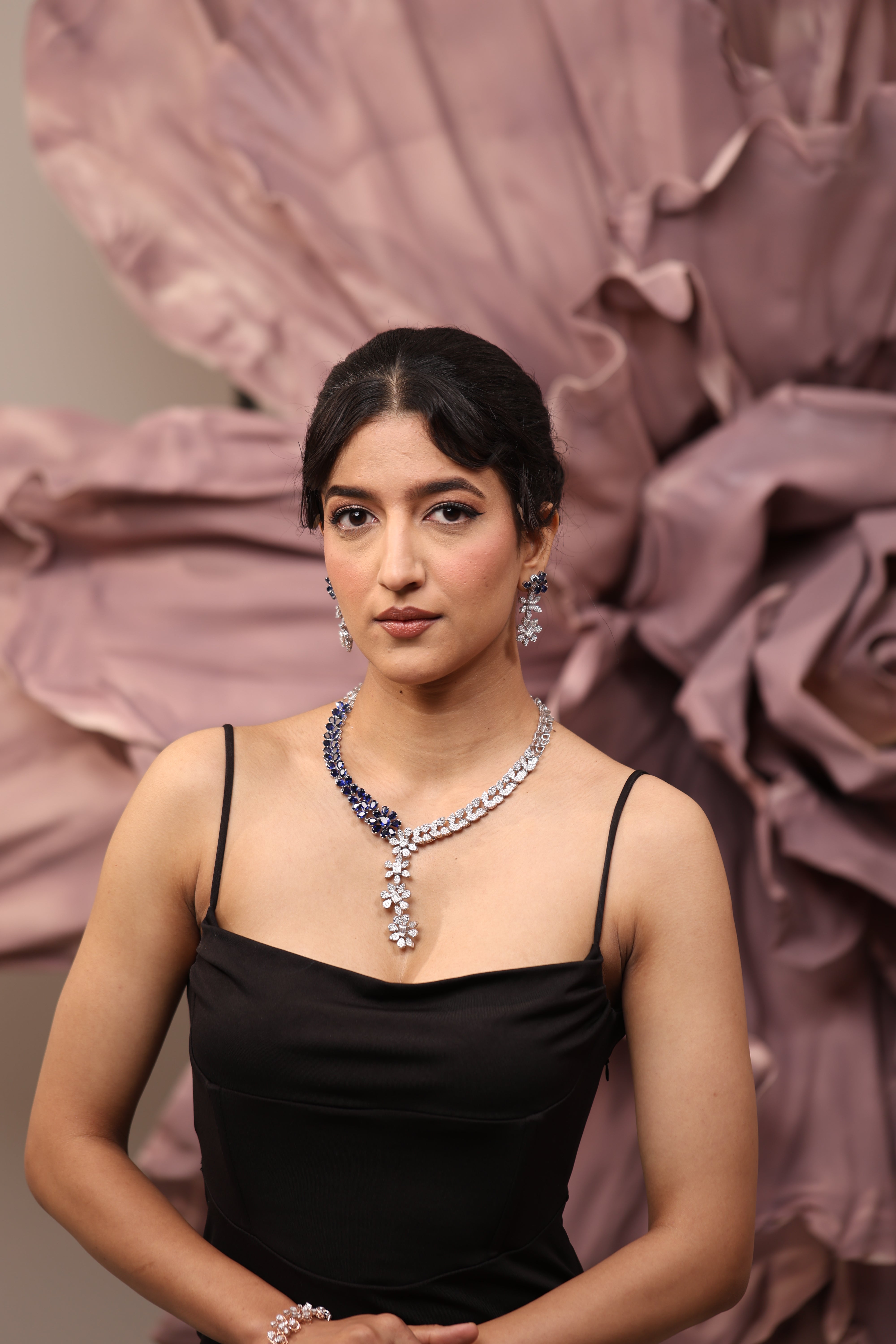 Swarovski Crystal Studded Necklace Set