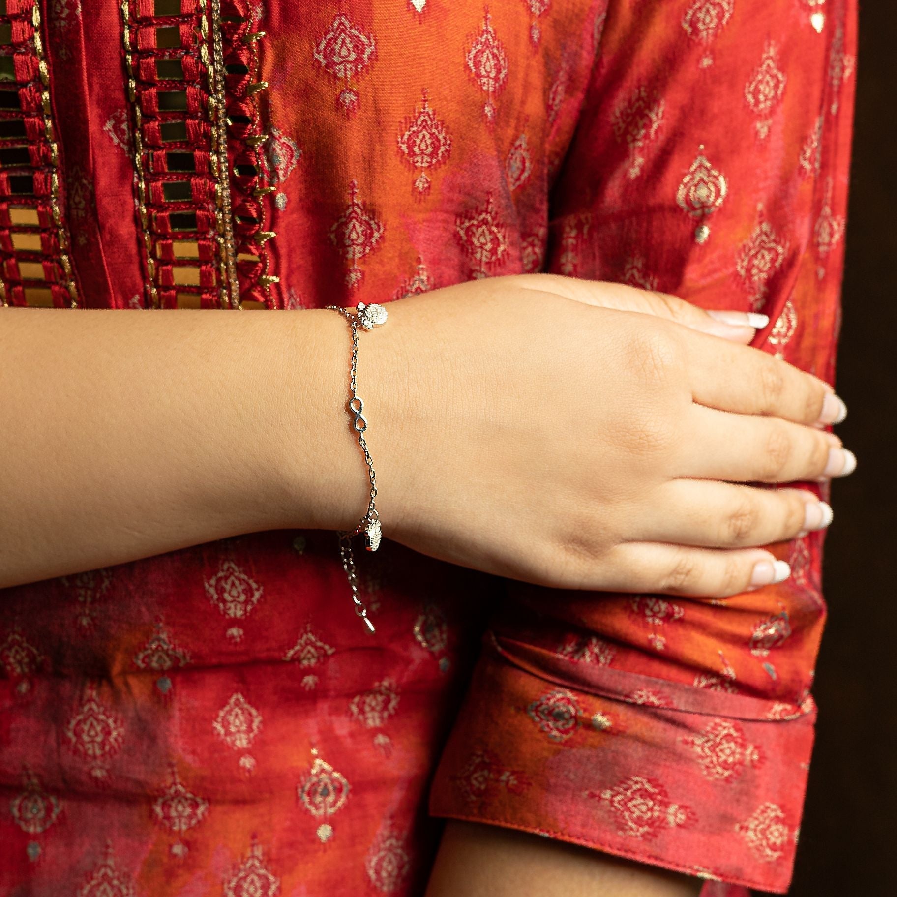 Aesthetic Bracelet with Infinite & Charms silverhousebyrj