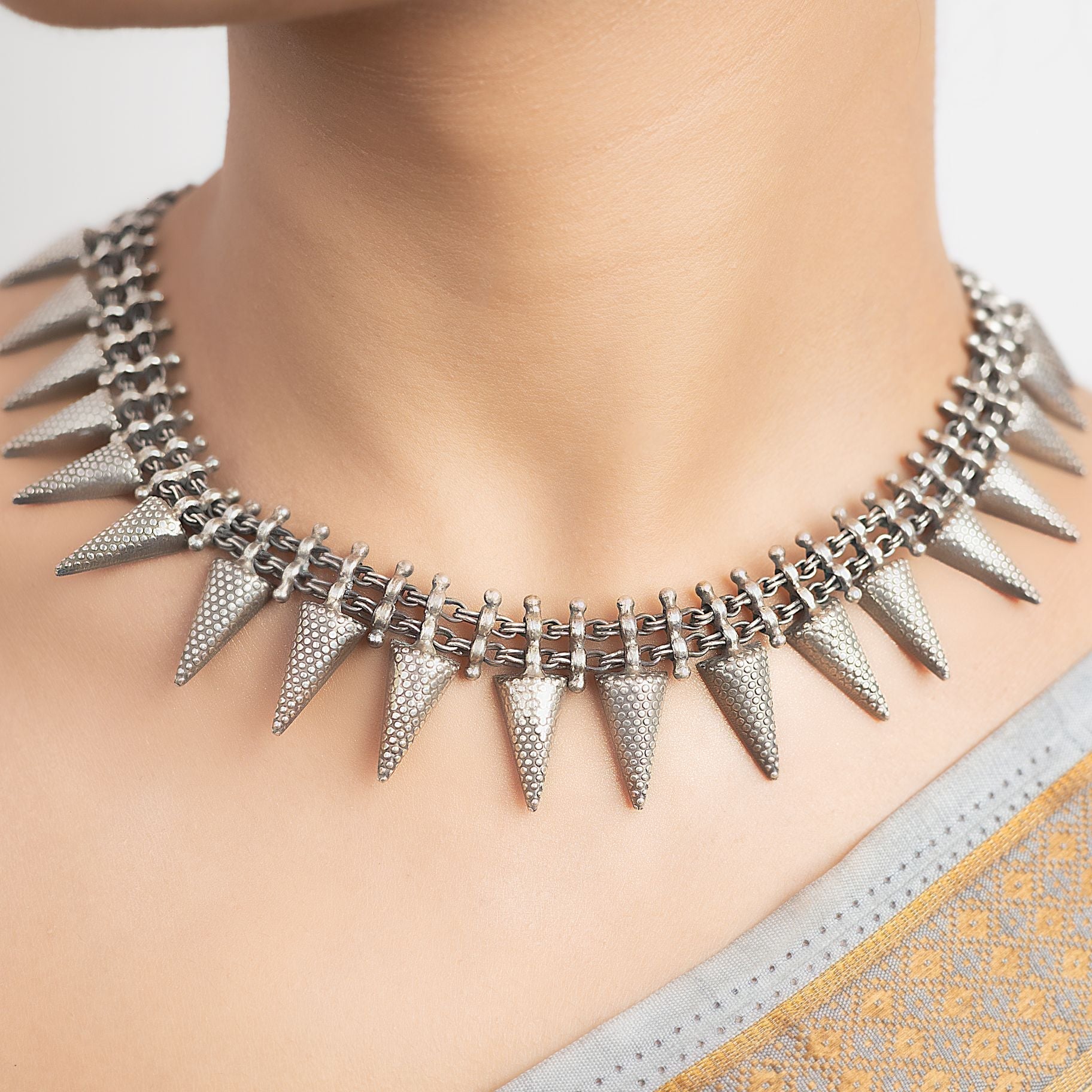 Artistic Cone Shaped Necklace silverhousebyrj