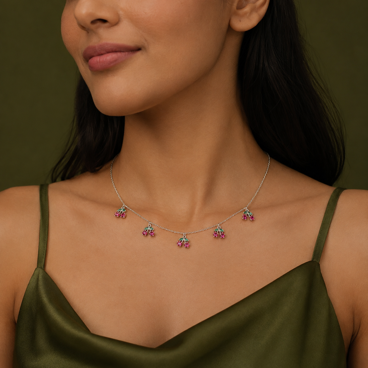Cherry Blossom Gemstone Chain