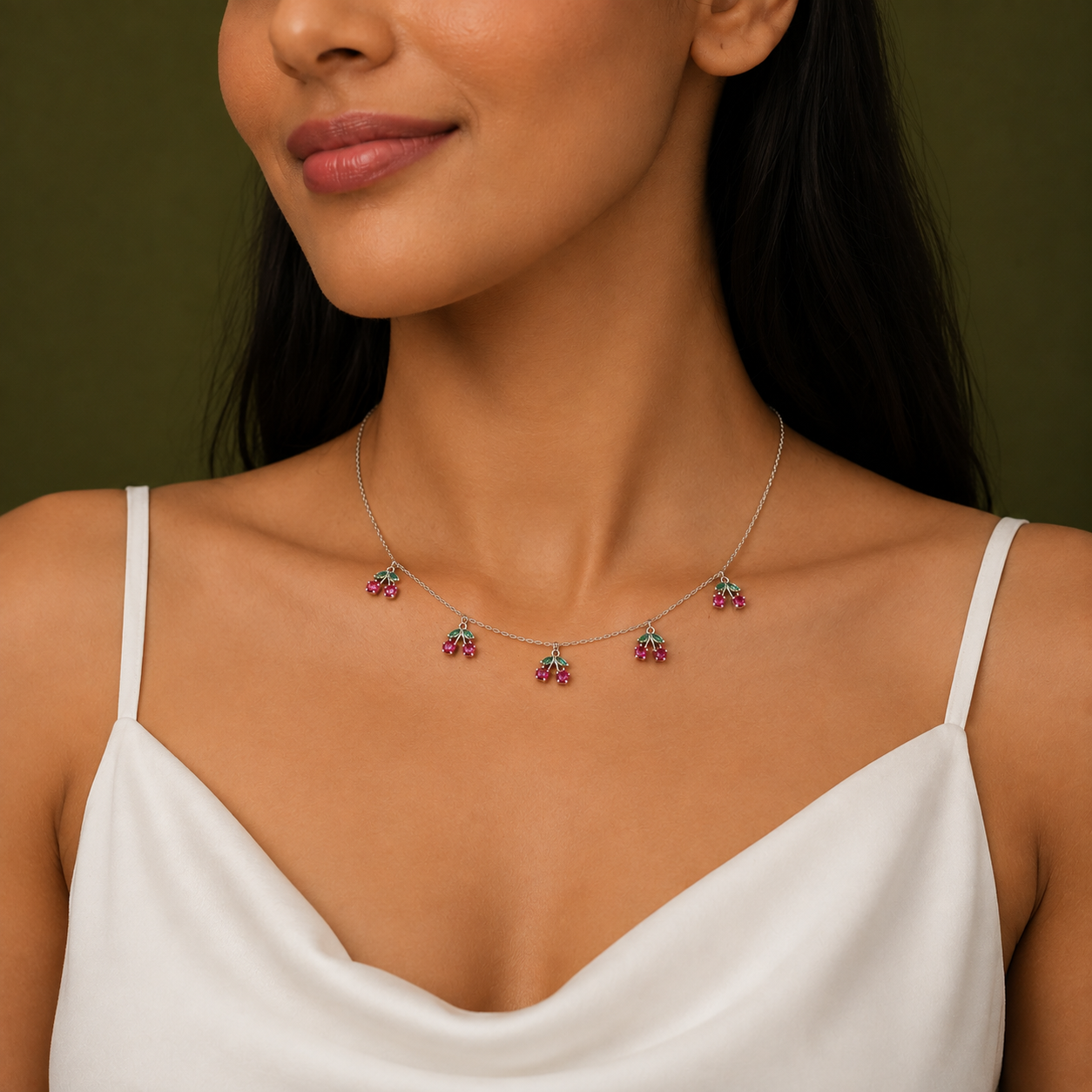 Cherry Blossom Gemstone Chain