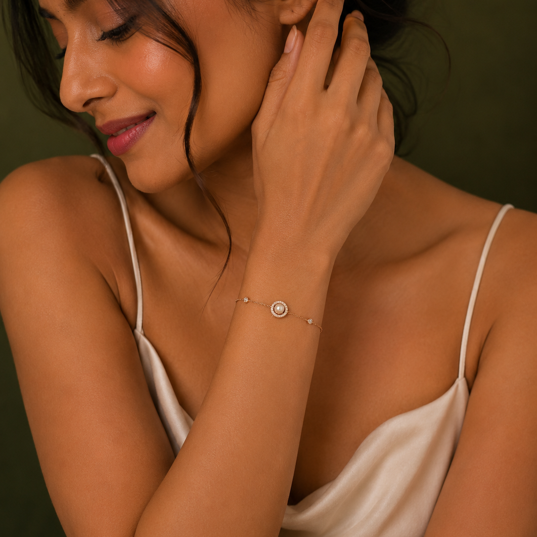 Pearl Halo Bracelet