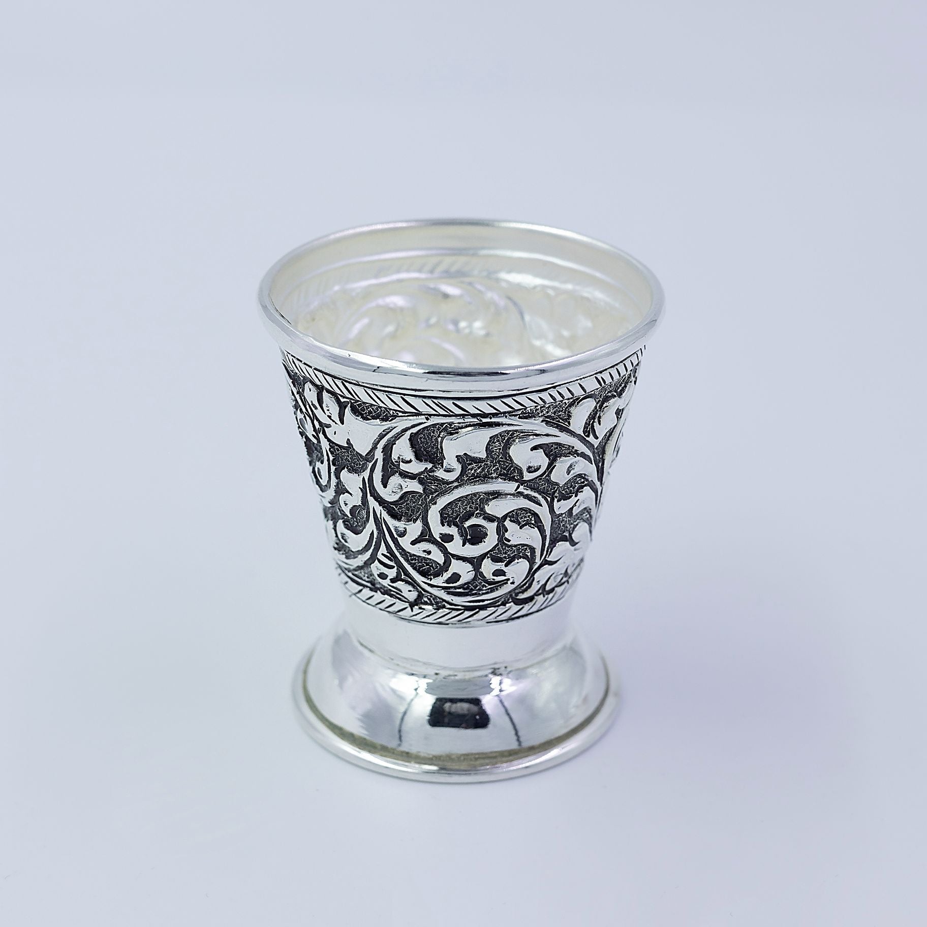 Classic Silver Carved Dessert Cup silverhousebyrj