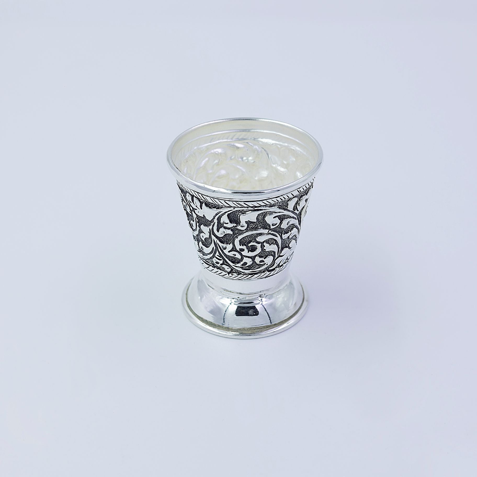 Classic Silver Carved Dessert Cup silverhousebyrj