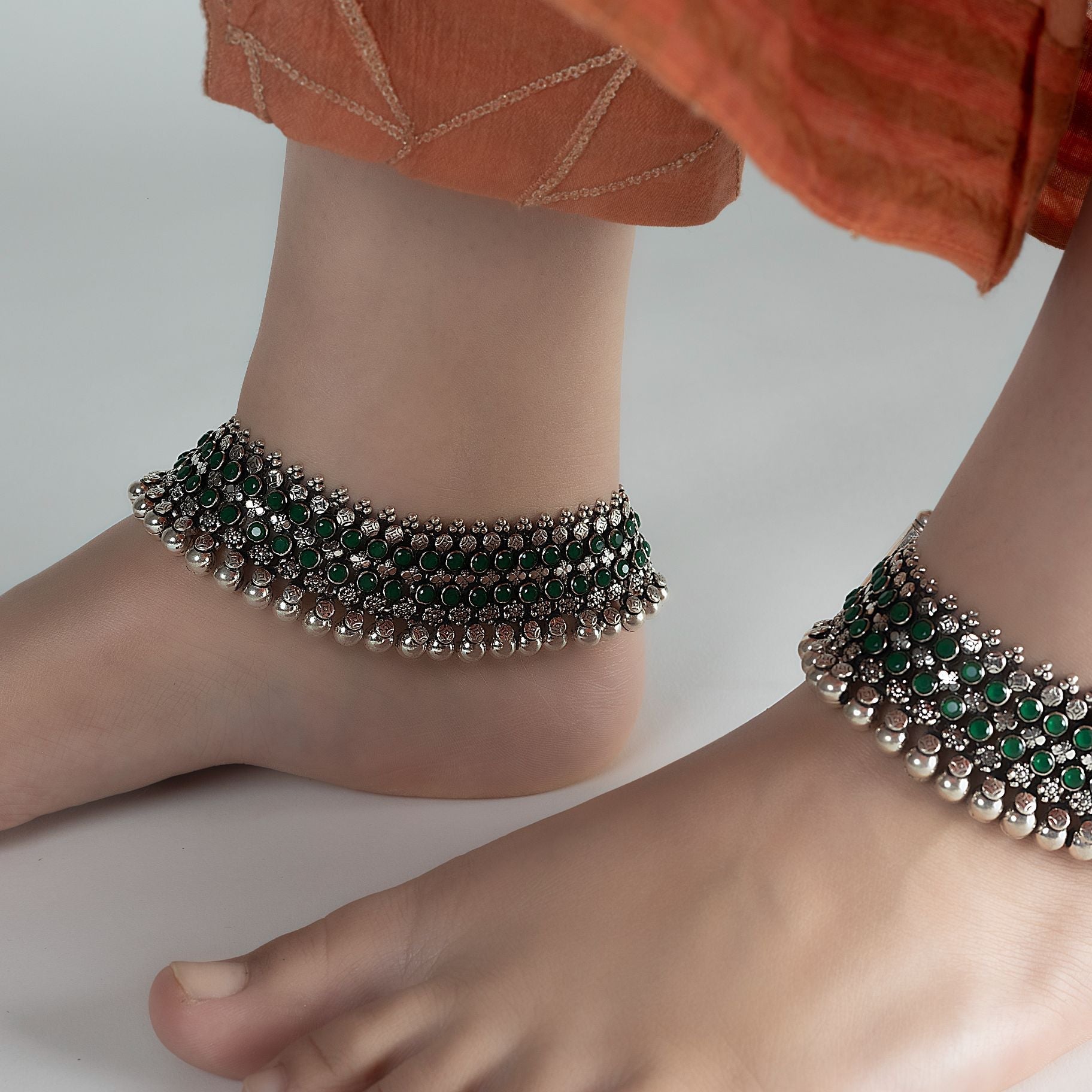 Classical Ball Designed Paazeb Anklet silverhousebyrj