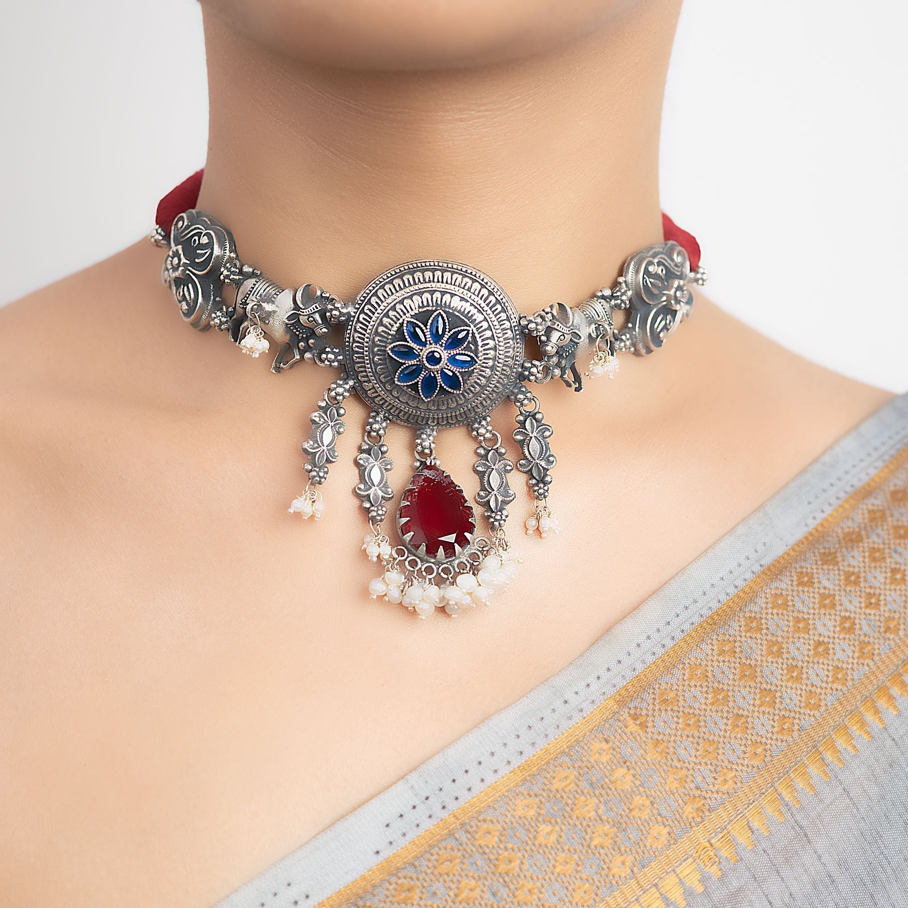 Classical Ruby Choker silverhousebyrj