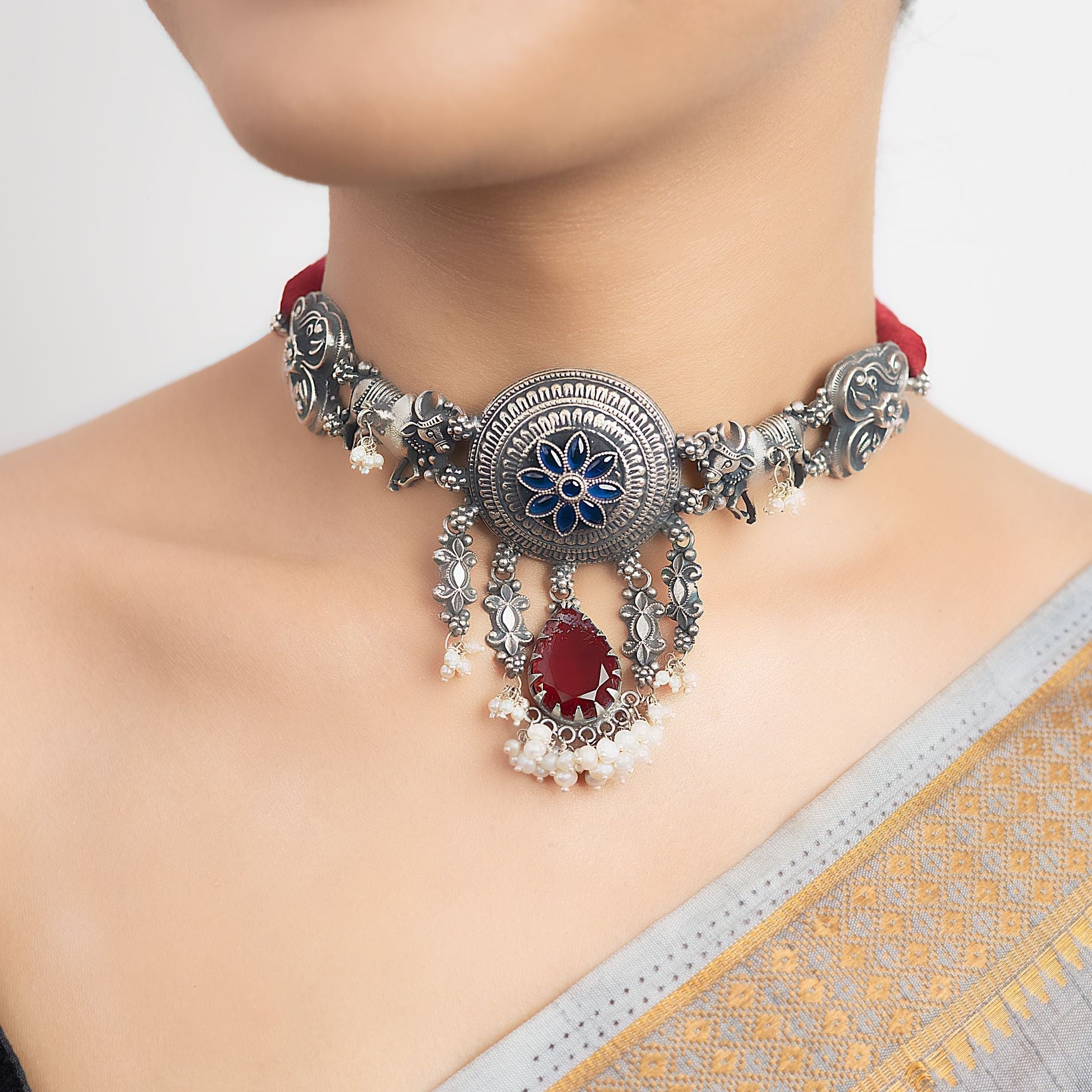 Classical Ruby Choker silverhousebyrj