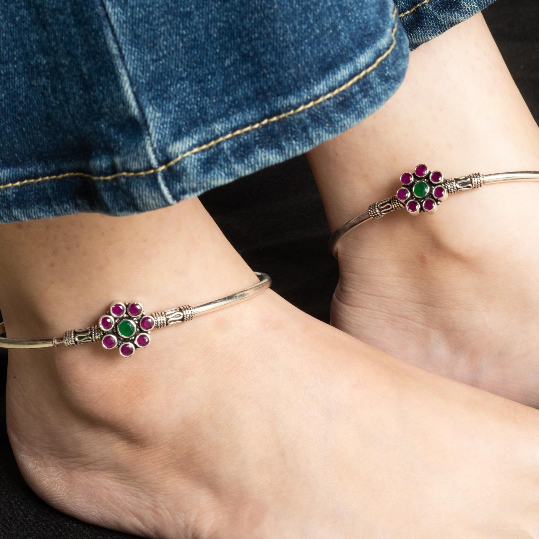 Floral Foot Kada