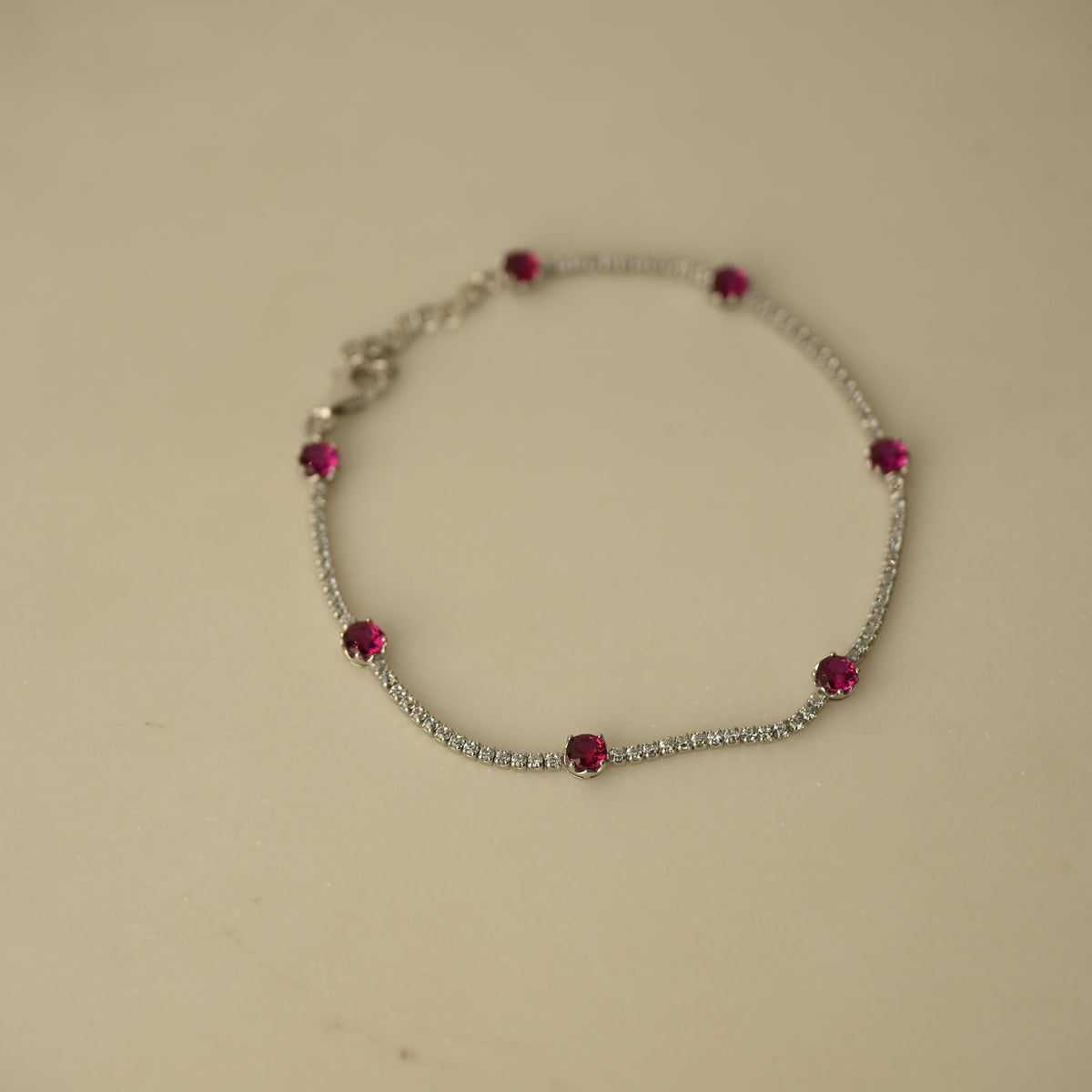 Ruby Line Bracelet