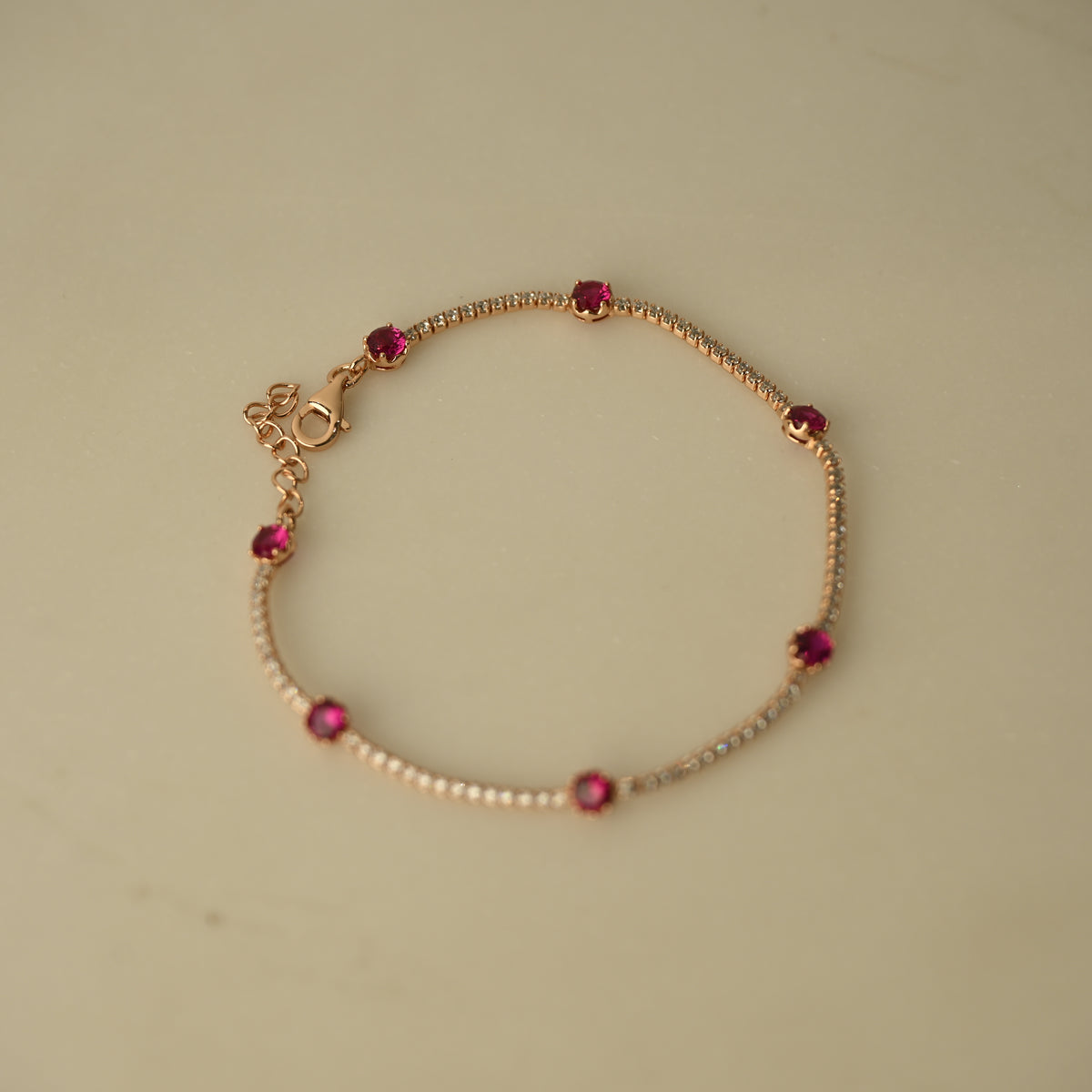 Ruby Line Bracelet