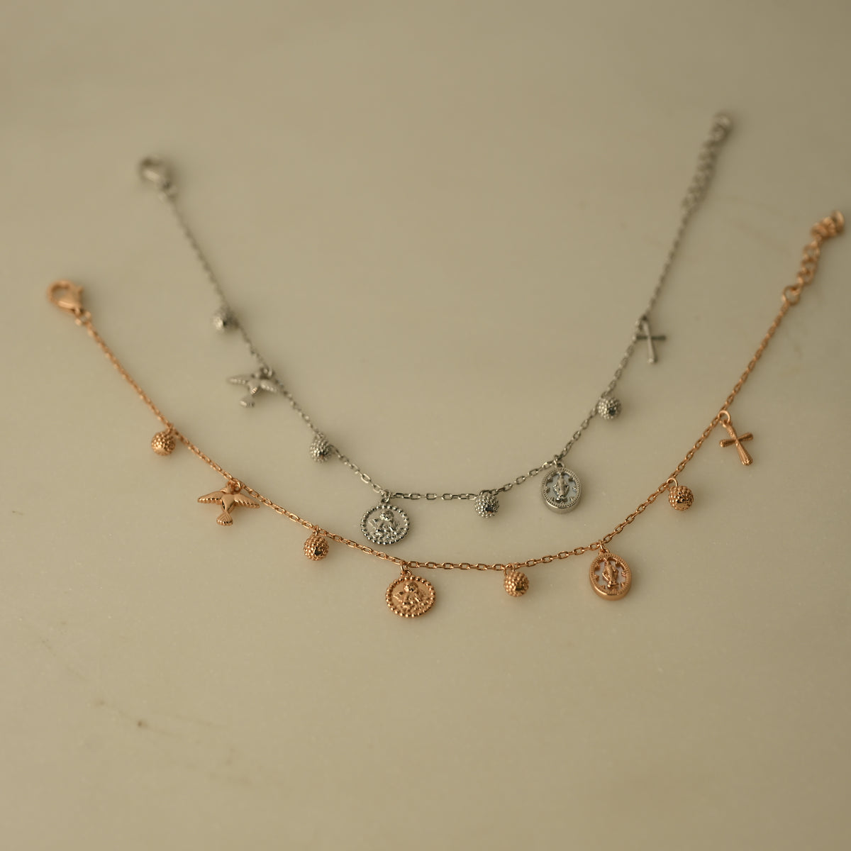 Celestial Charm Layered Bracelet Set
