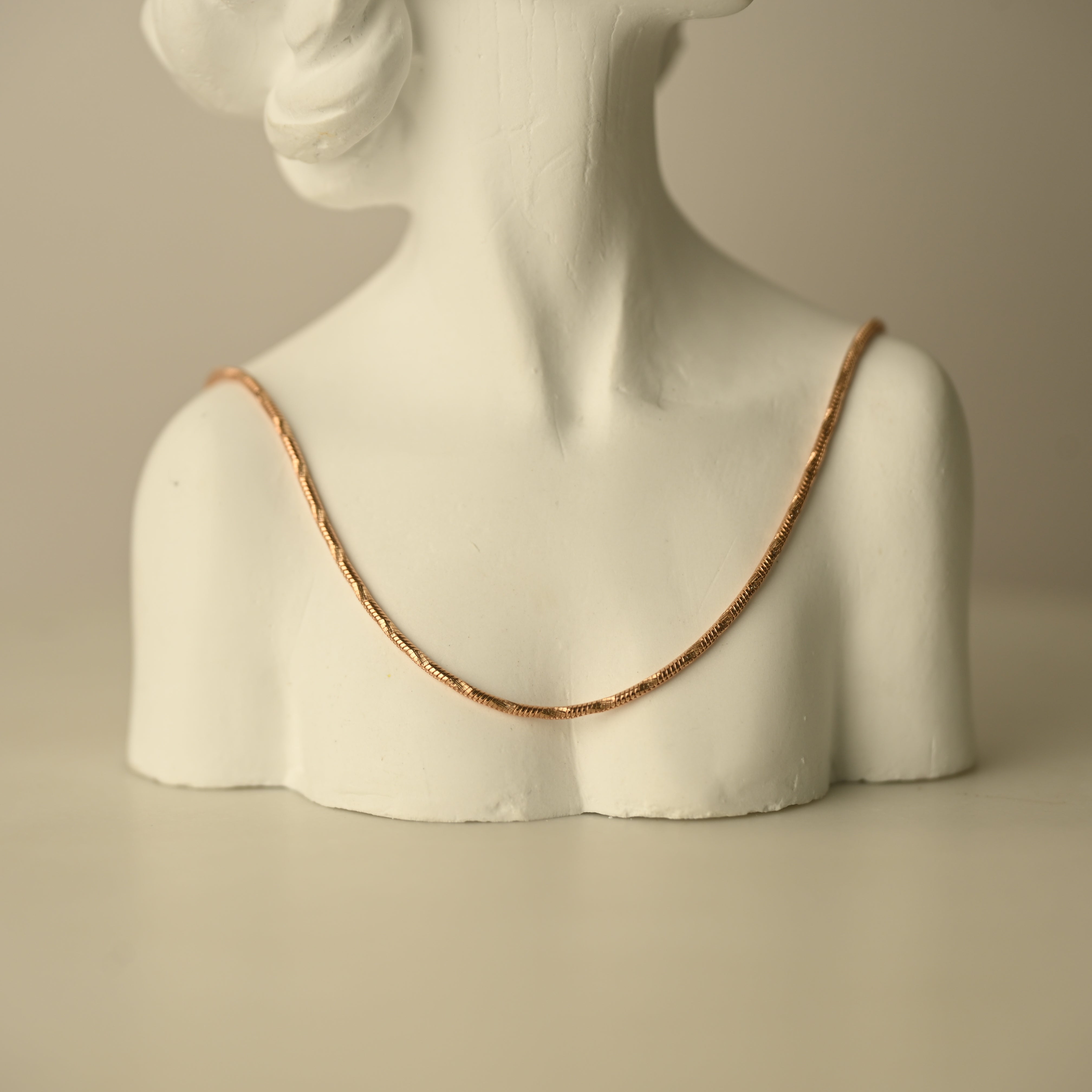 Rose Gold Snake Chain Necklace