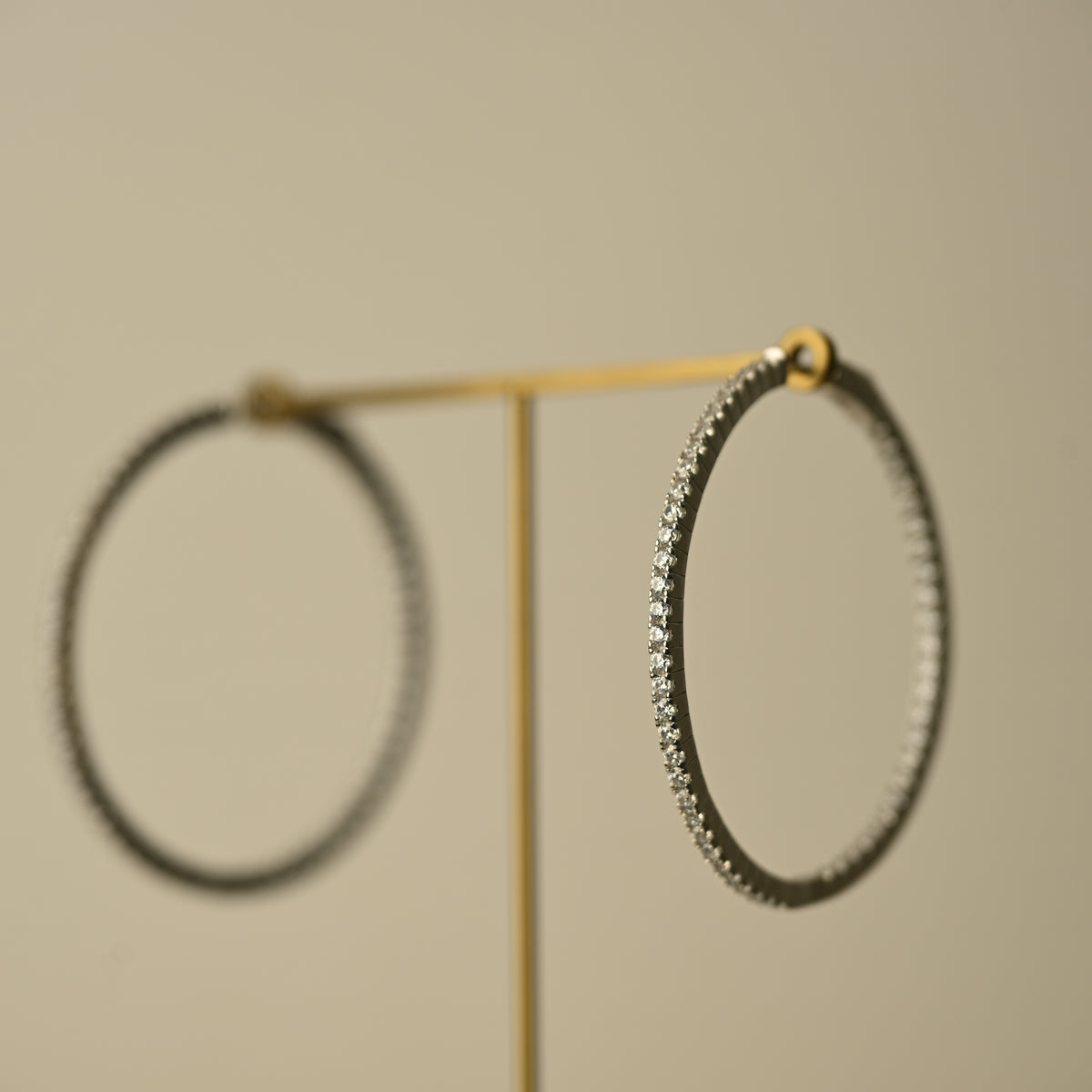 Crystal Hoop Earrings