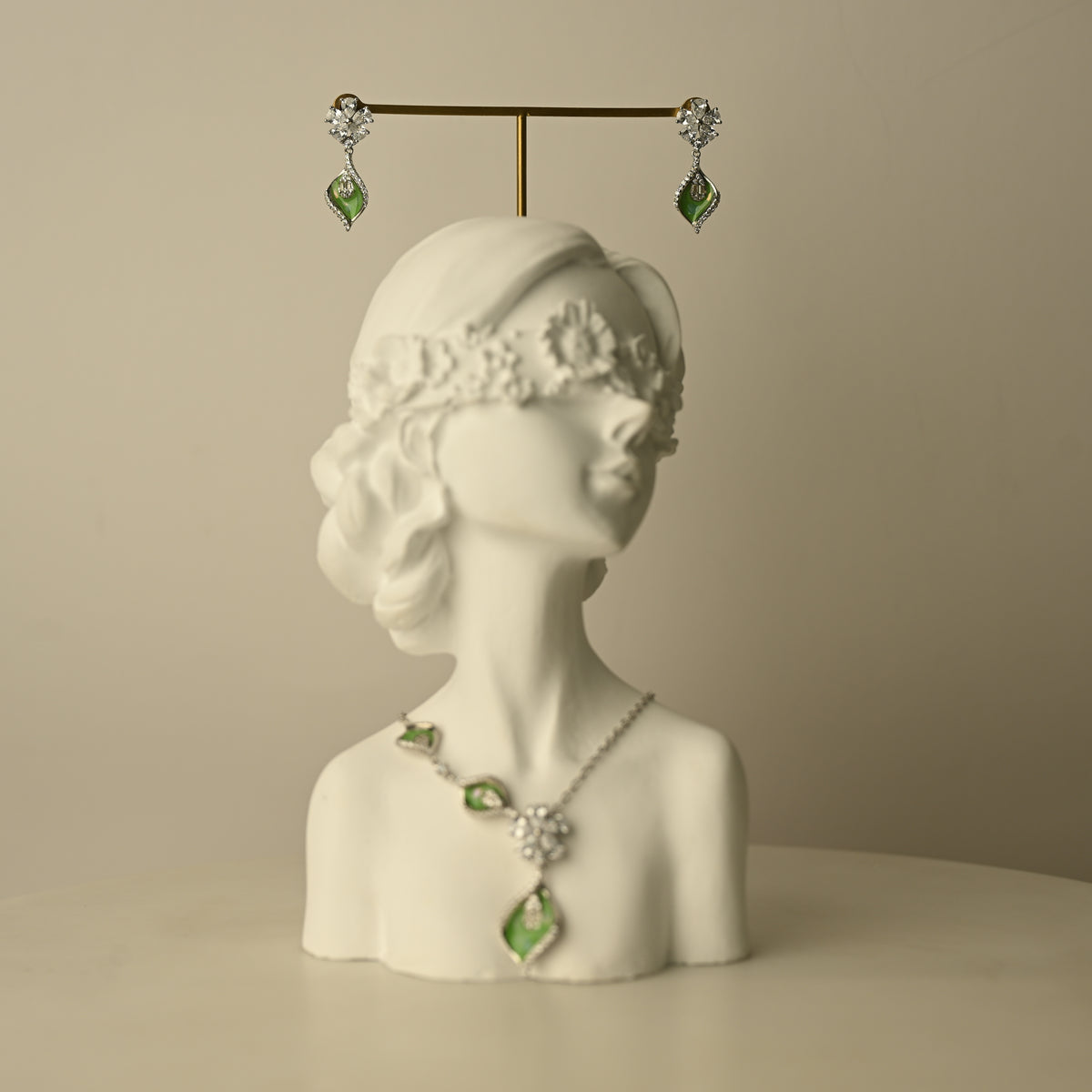 Gemstone Necklace & Earring Set