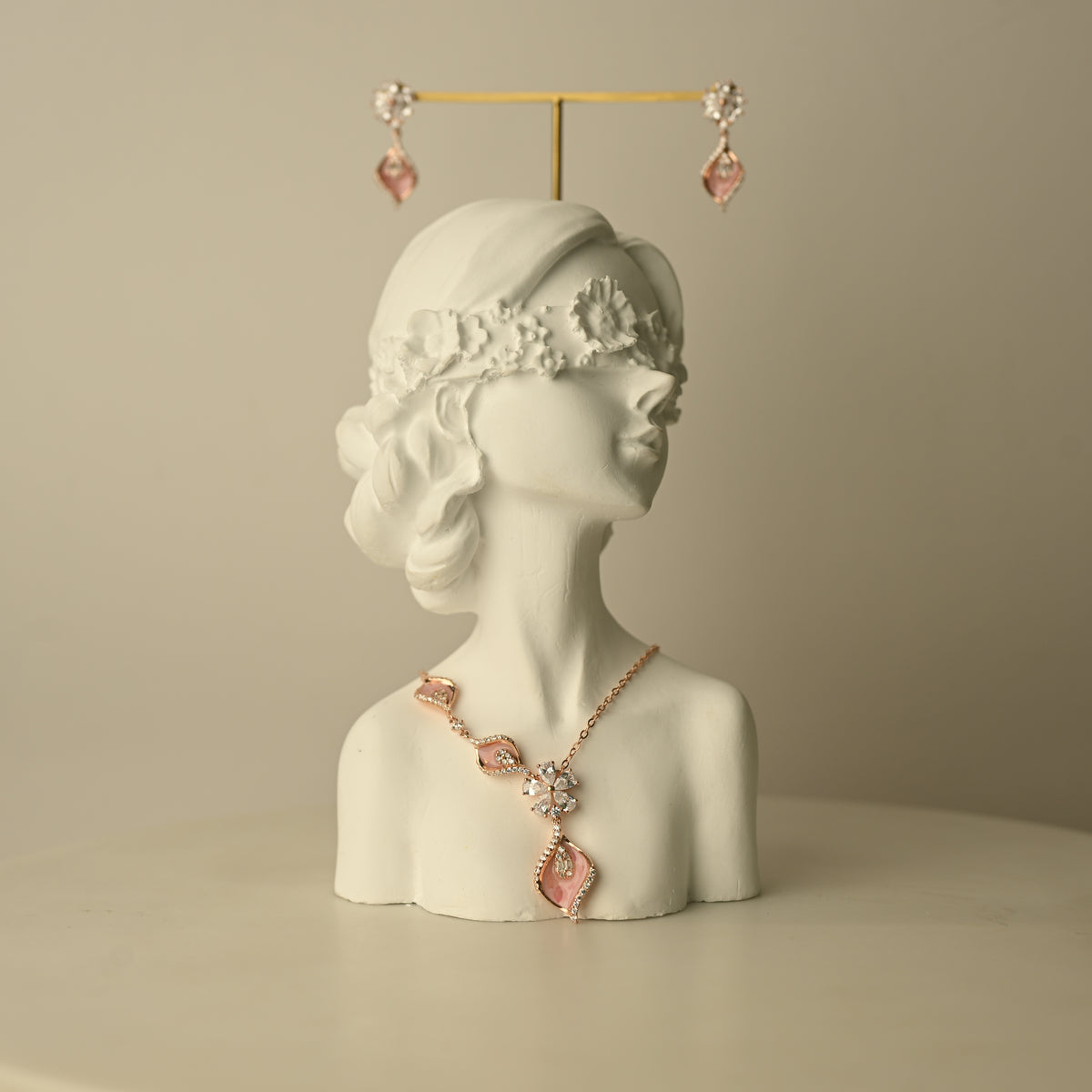 Gemstone Necklace & Earring Set