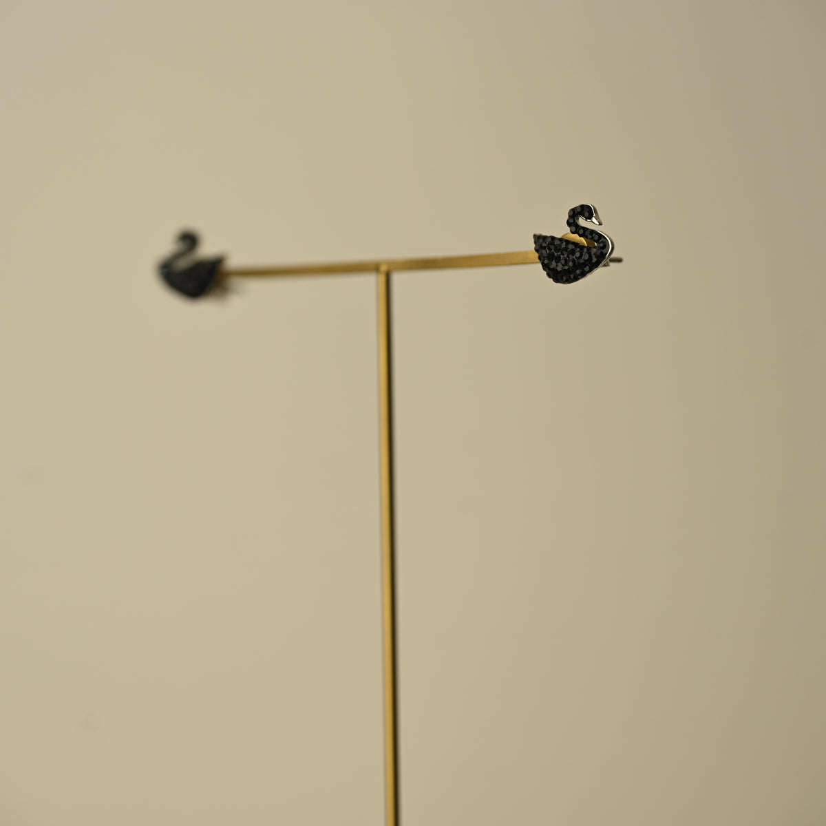 Black Swan Stud Earrings