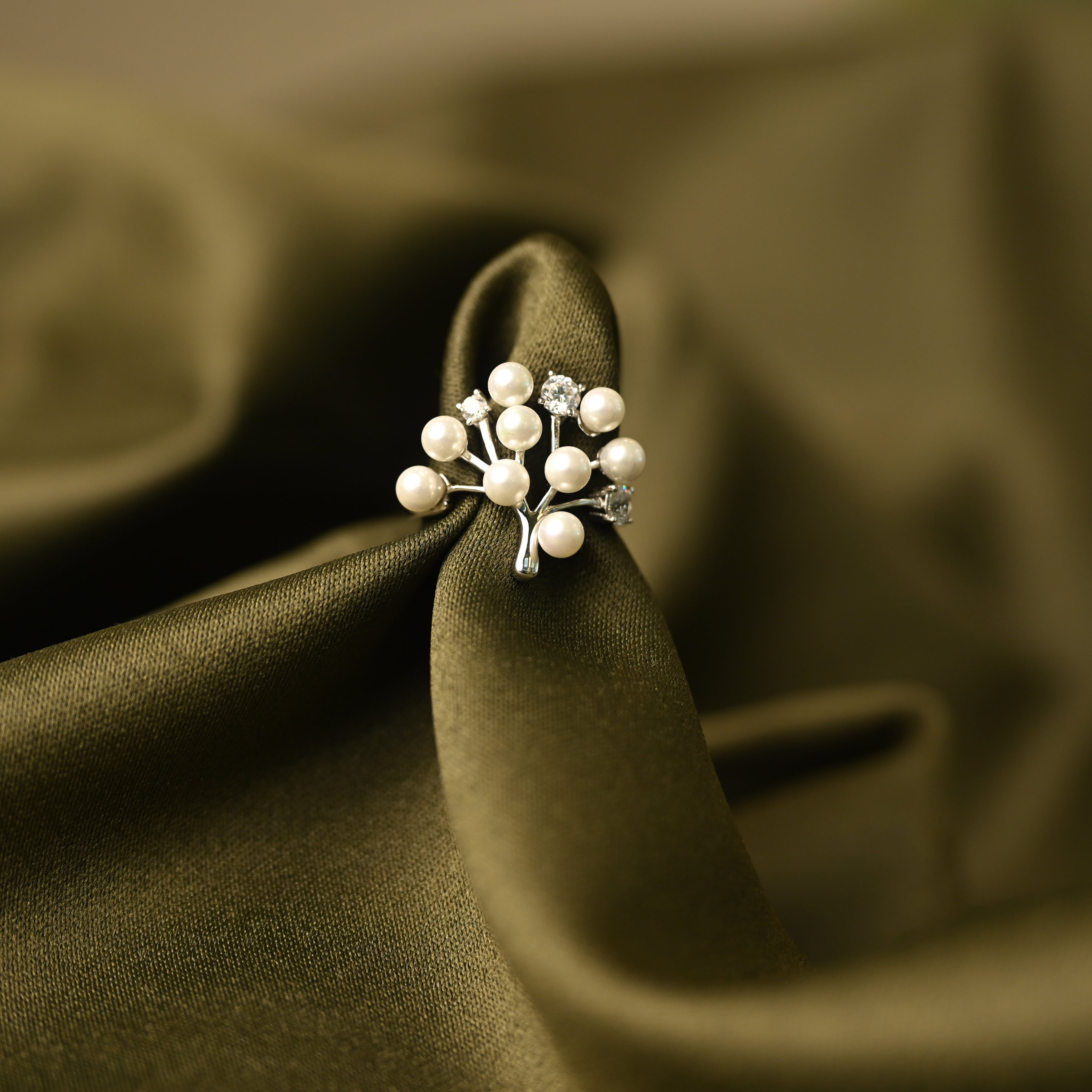 Pearl Bloom Statement Ring