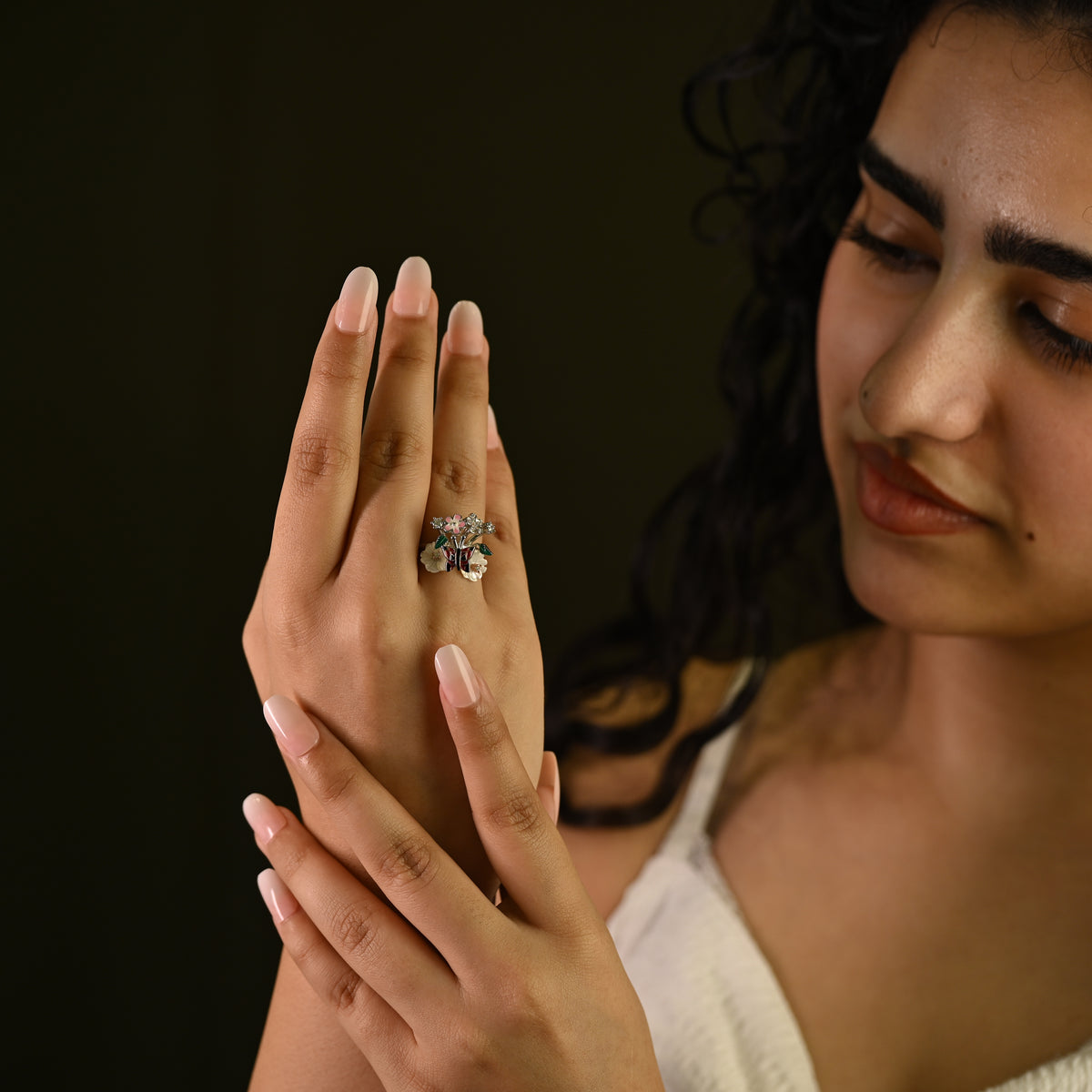 Butterfly Garden Statement Ring