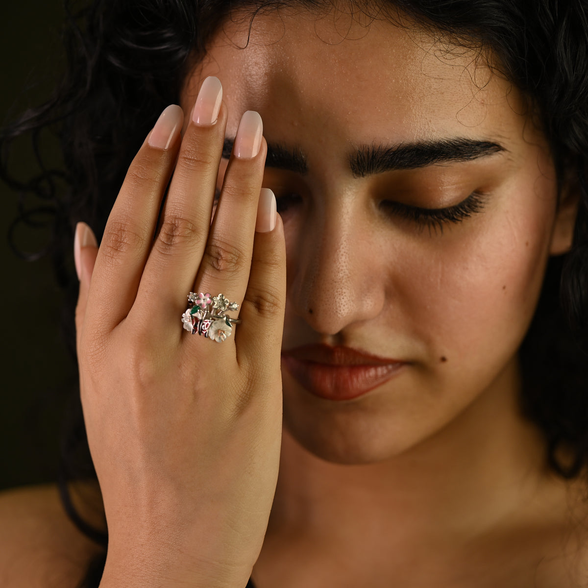 Butterfly Garden Statement Ring