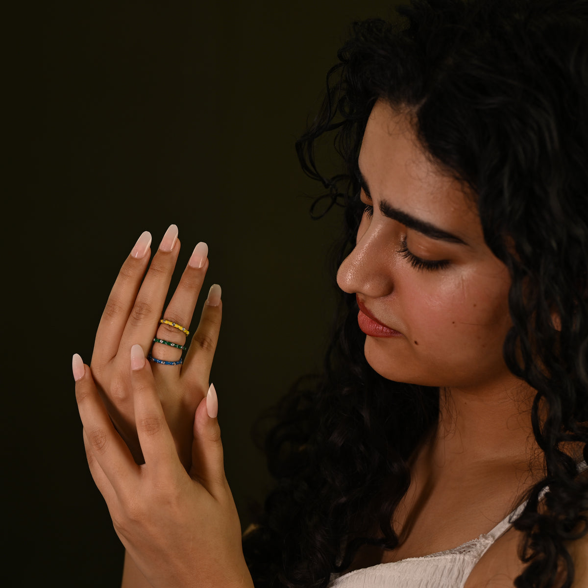 Crystal Band Ring