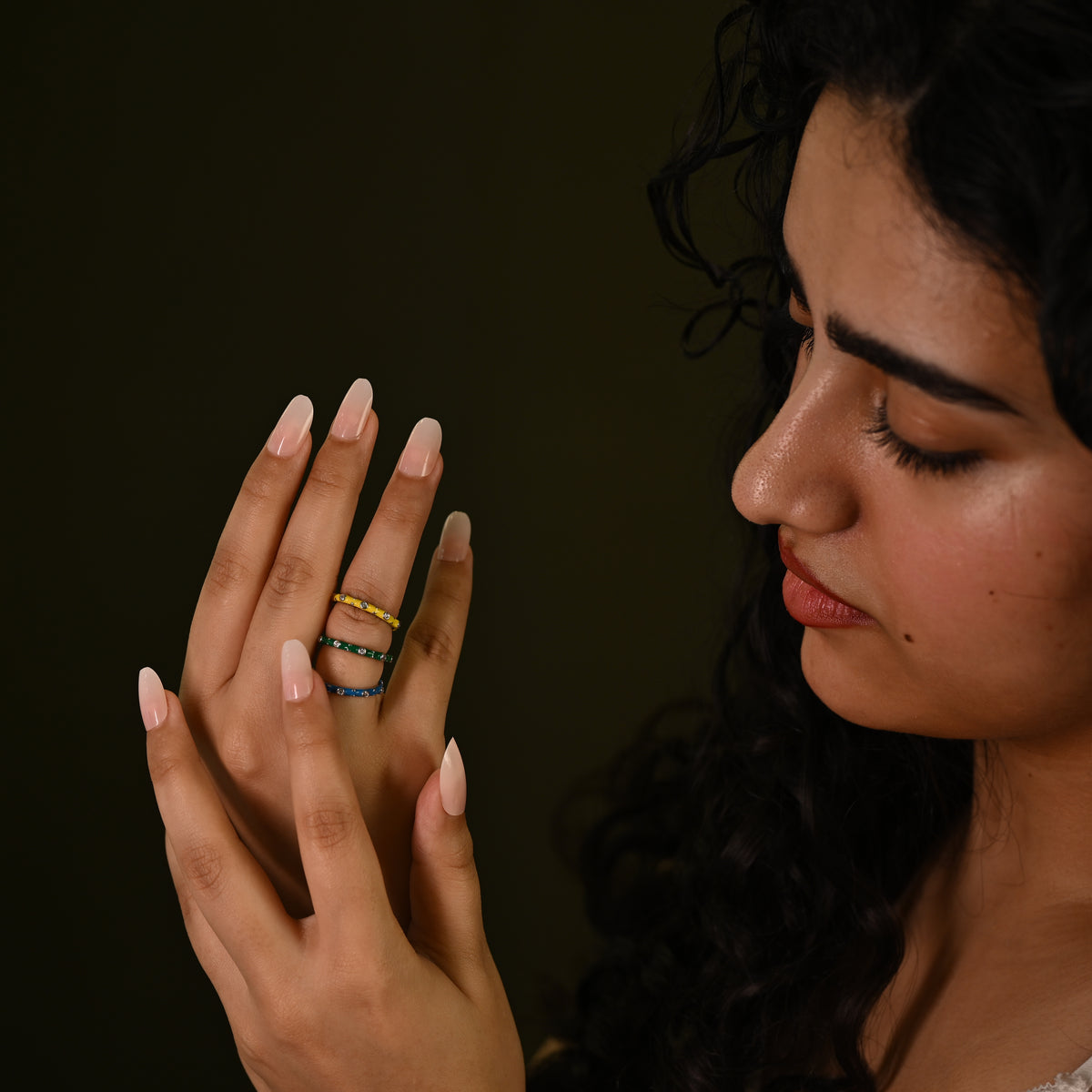 Crystal Band Ring