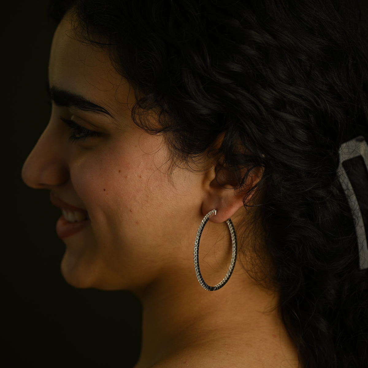 Crystal Hoop Earrings